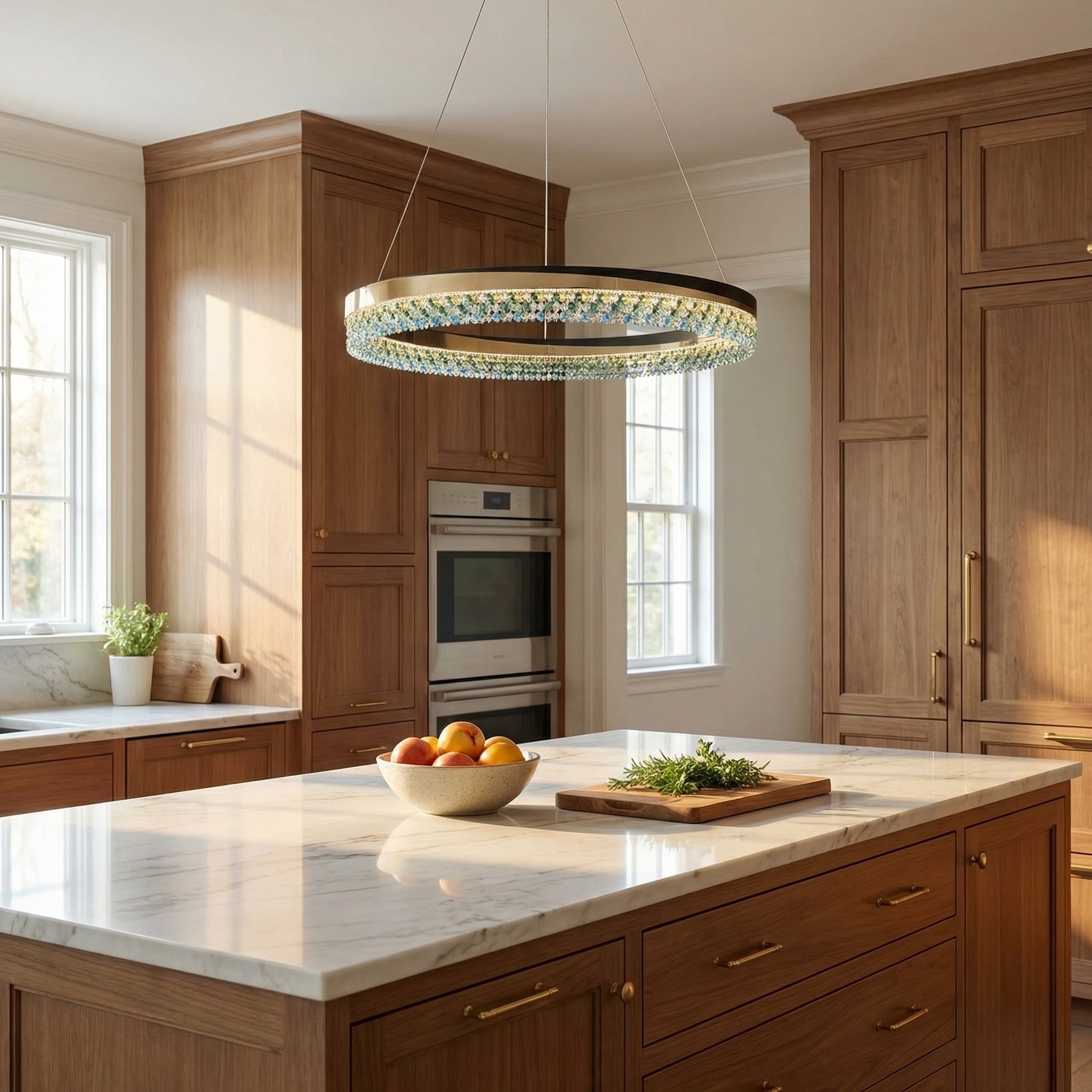 Yiosi Series Crystal Pendant Light Style Q - scene-2