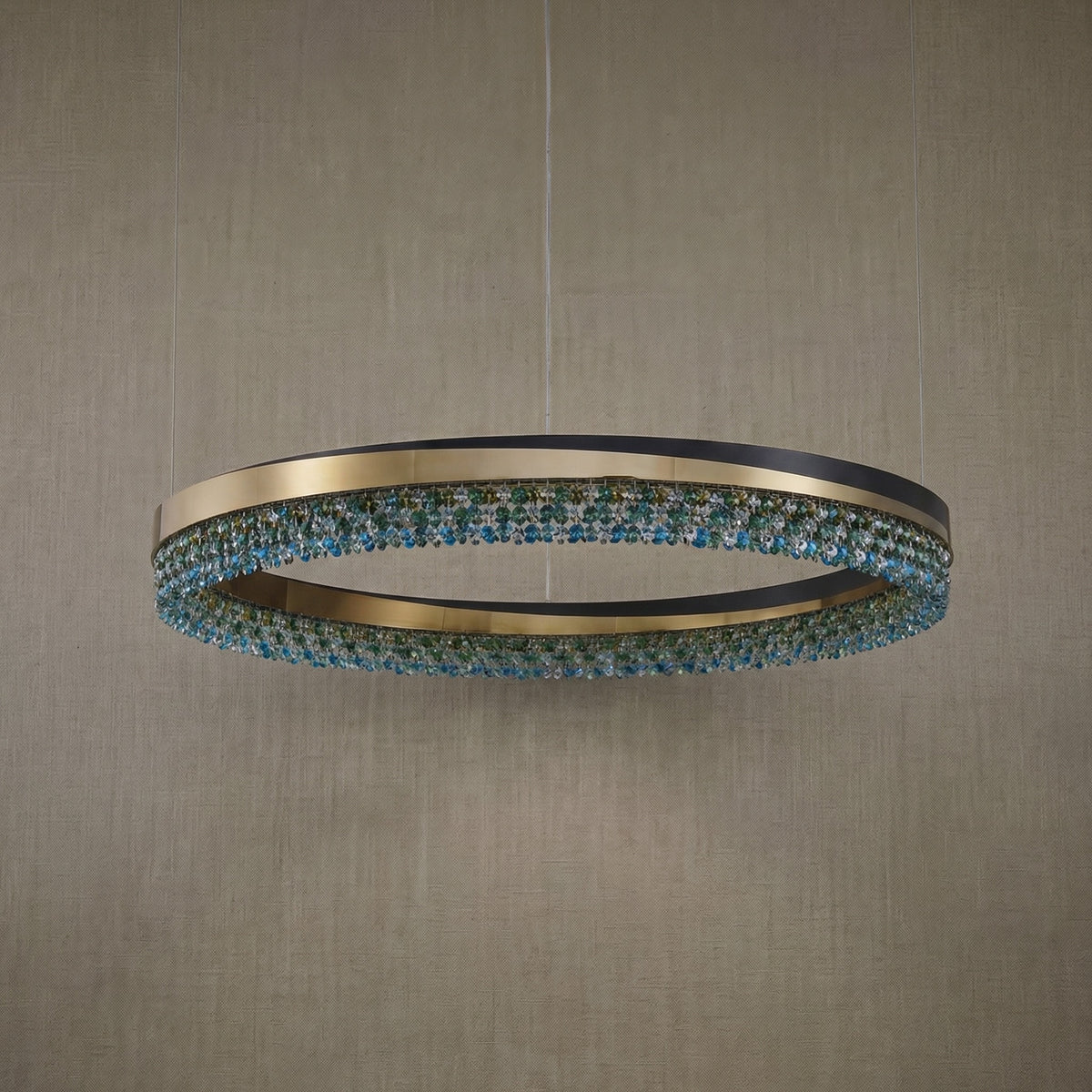 Yiosi Series Crystal Pendant Light Style Q - dark