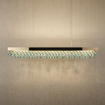 Yiosi Series Crystal Pendant Light Style Q - 43" Linear (L1085mm)