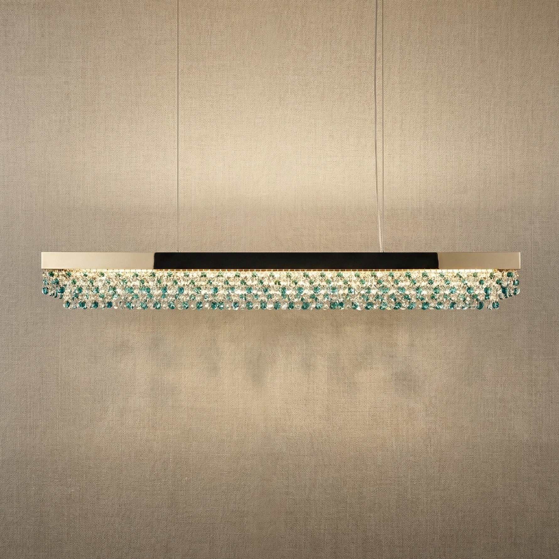 Yiosi Series Crystal Pendant Light Style Q - 43" Linear (L1085mm)