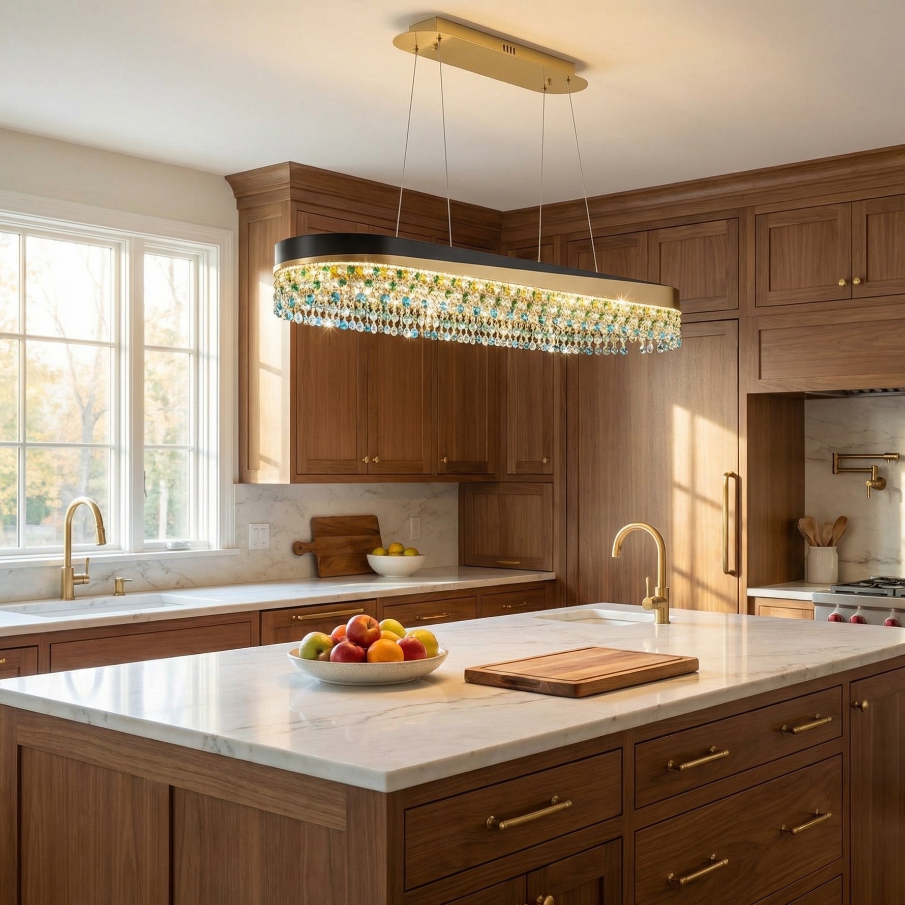 Yiosi Series Crystal Pendant Light Style Q - scene-2