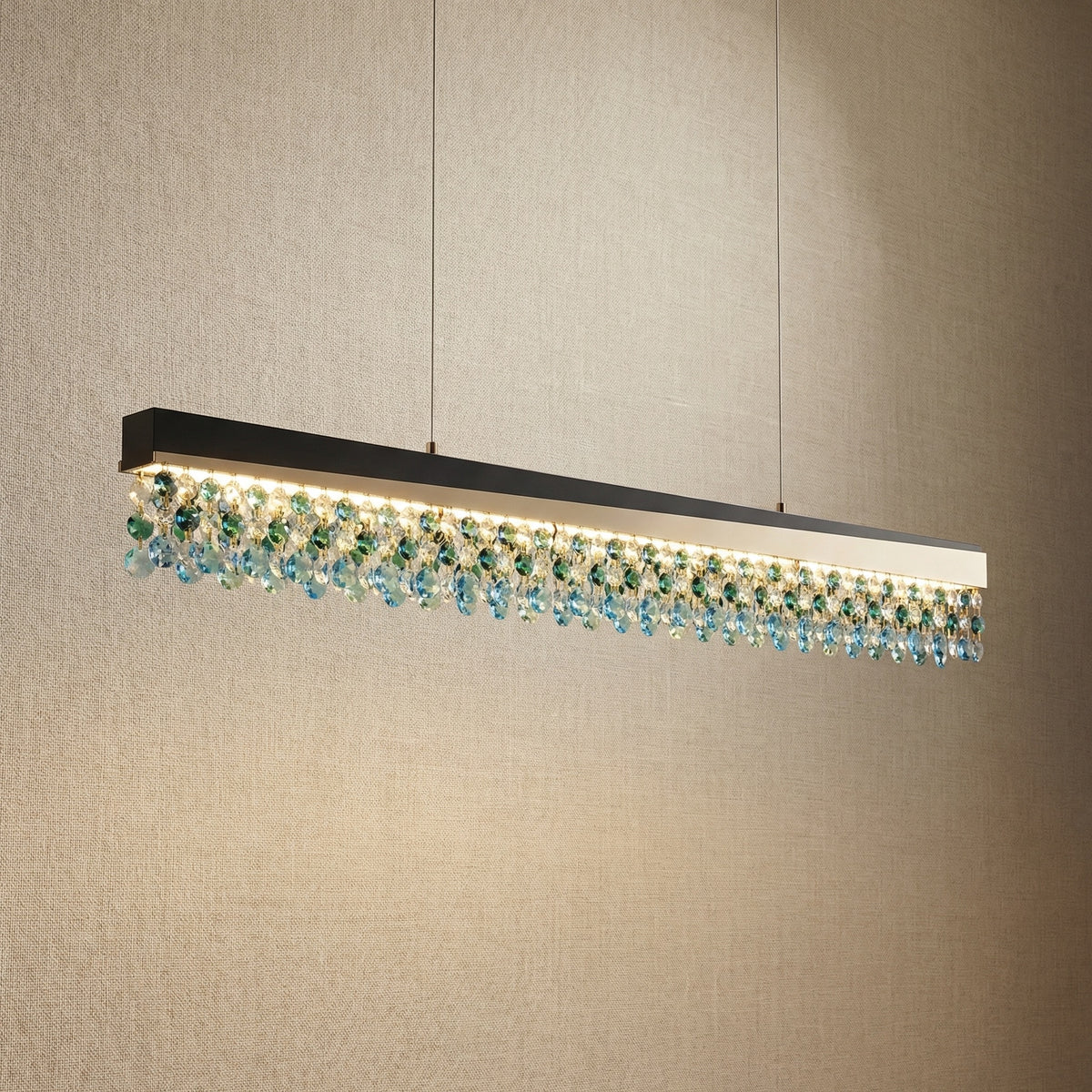Yiosi Series Crystal Pendant Light Style Q - 50" Linear (L1270mm)