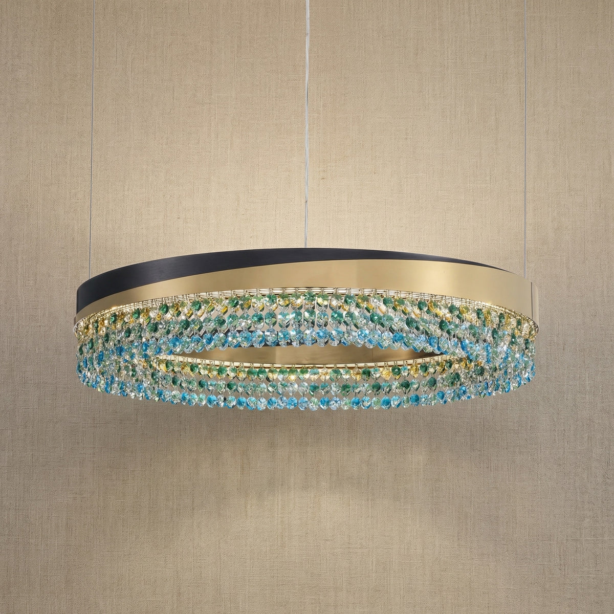 Yiosi Series Crystal Pendant Light Style Q - 24" (Dia 600mm)