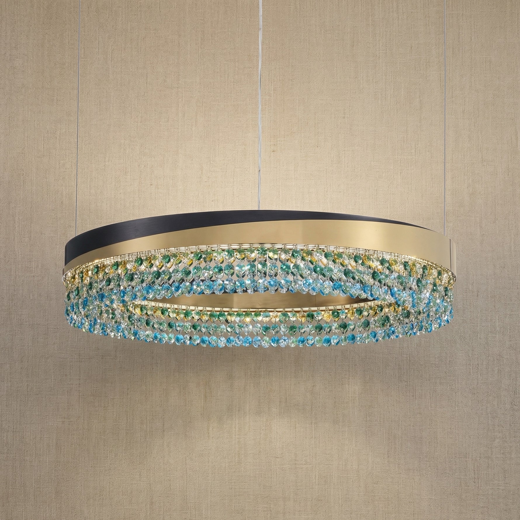 Yiosi Series Crystal Pendant Light Style Q - 24" (Dia 600mm)