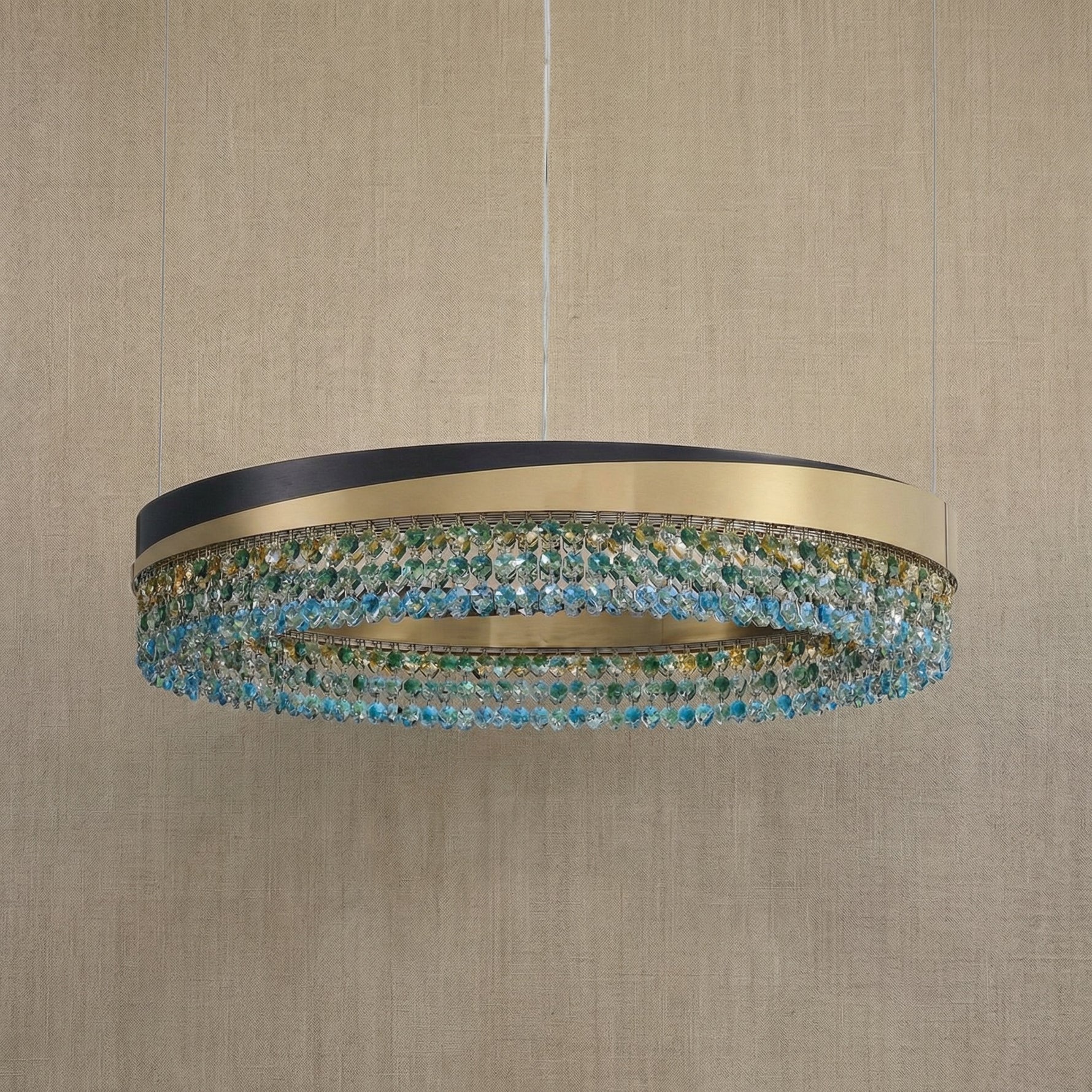 Yiosi Series Crystal Pendant Light Style Q - dark