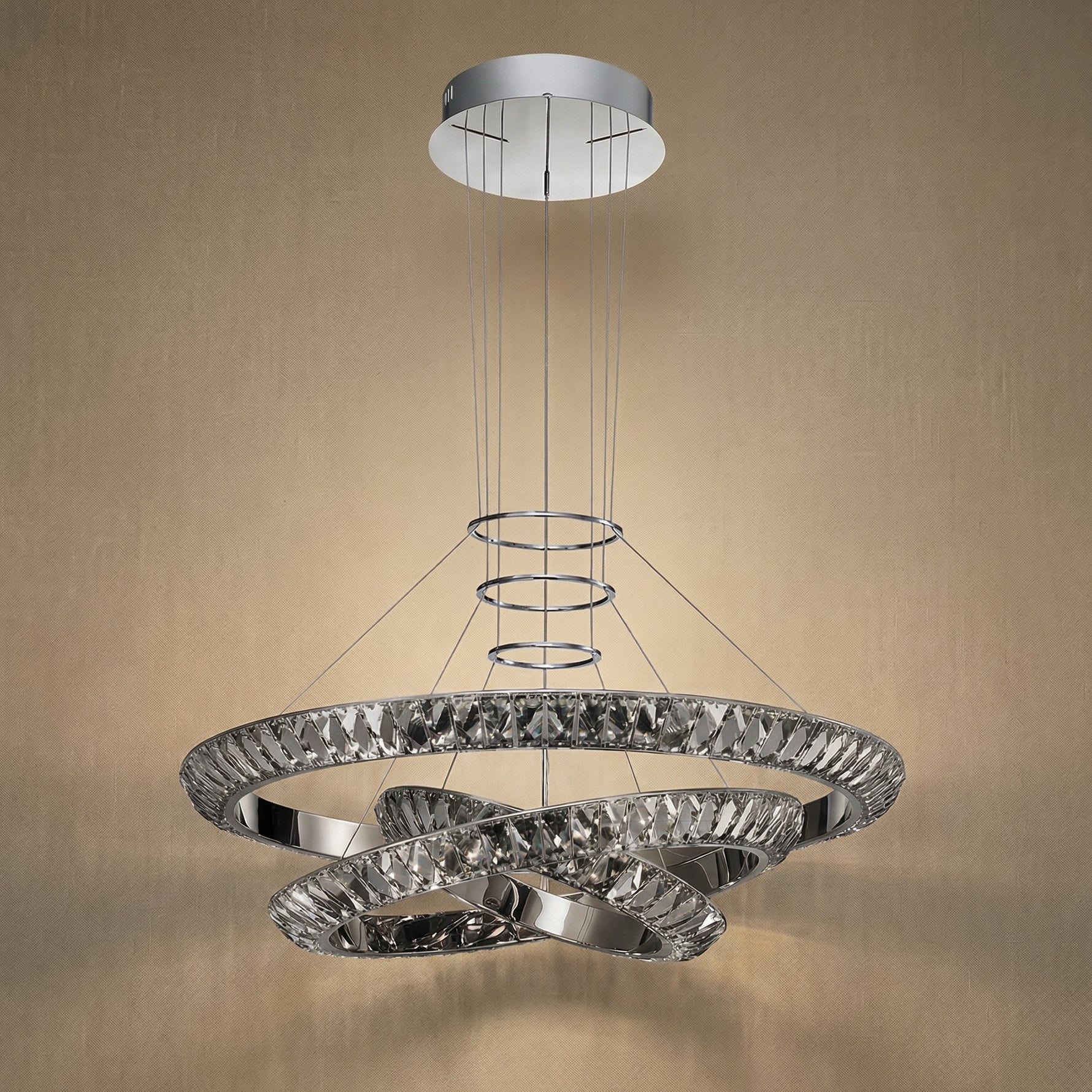 Yiosi Series Crystal Pendant Light Style R - dark