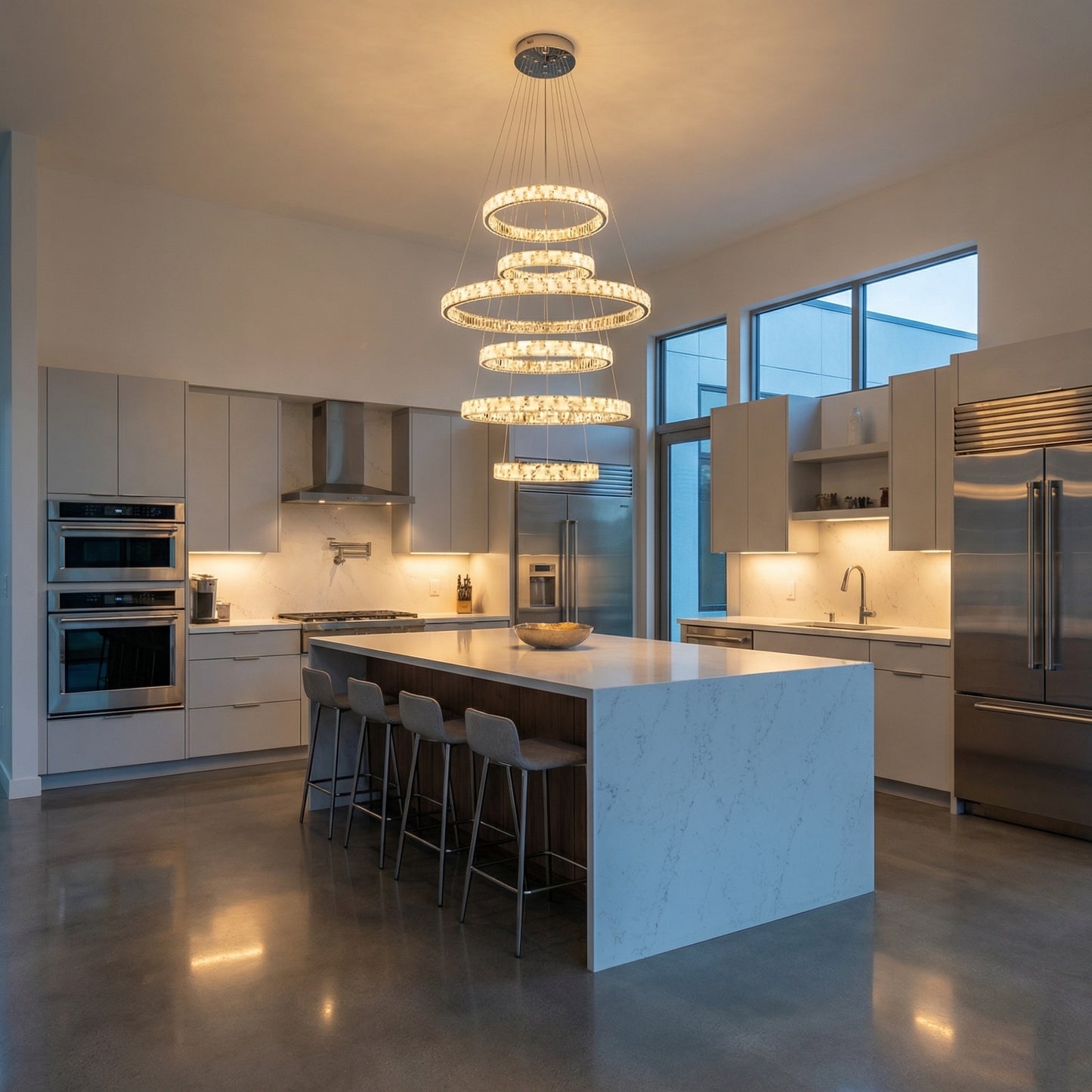 Yiosi Series Crystal Pendant Light Style S - scene-1