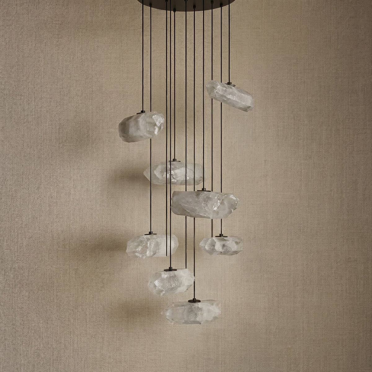 Yiosi Series Crystal Pendant Light Style T - dark