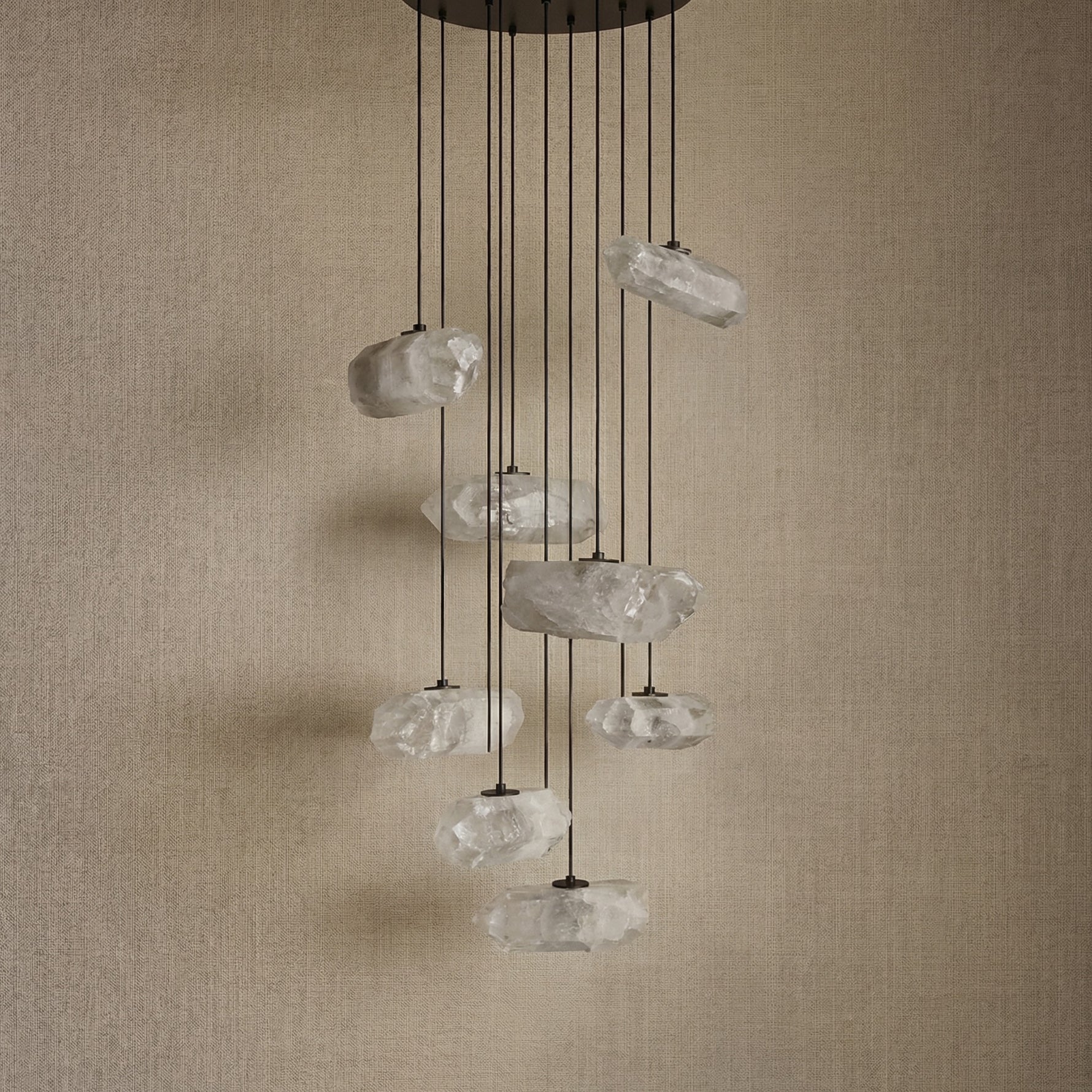 Yiosi Series Crystal Pendant Light Style T - dark
