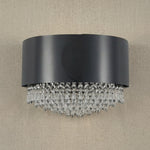 Yiosi Series Crystal Wall Sconce 14" - dark