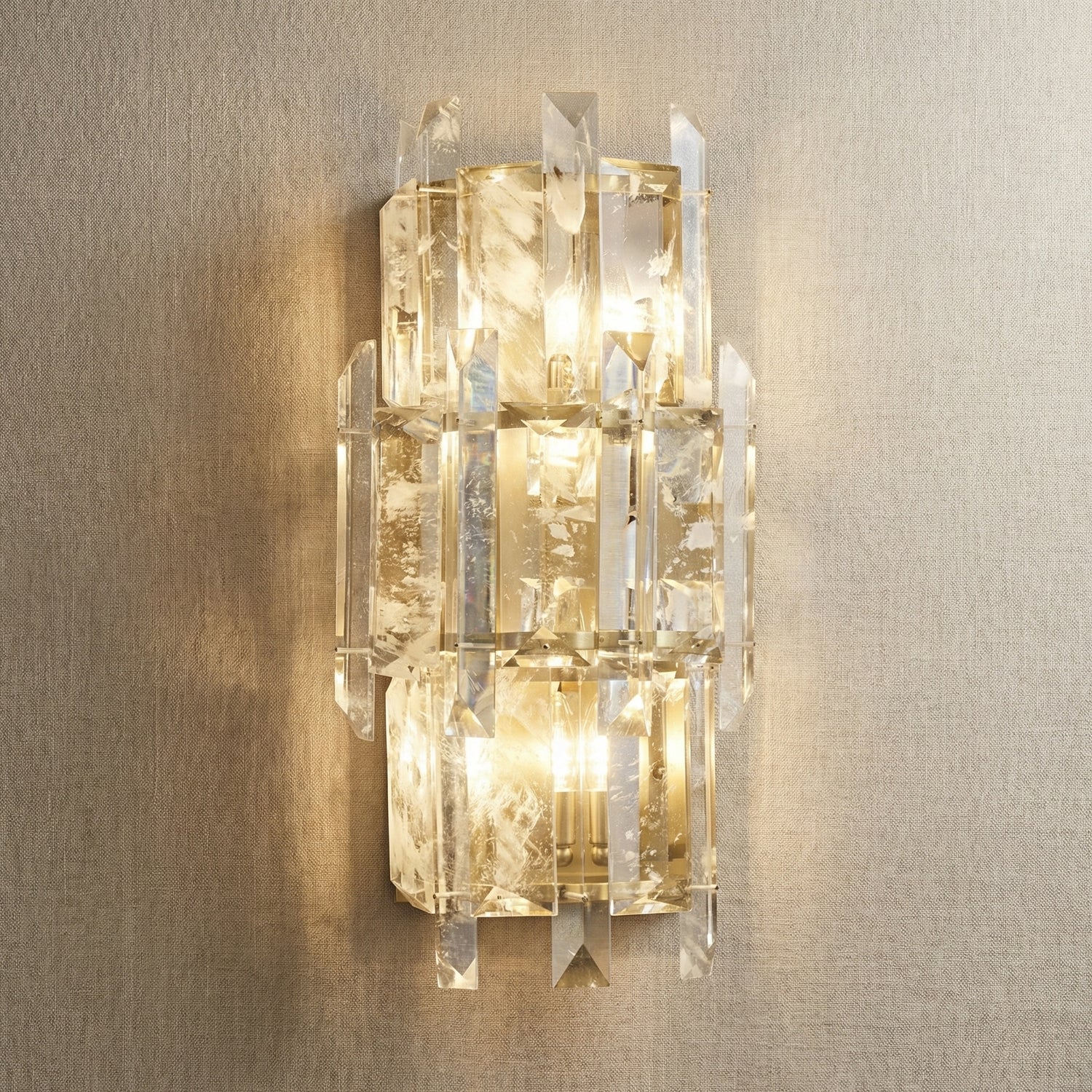 Yiosi Series Crystal Wall Sconce 19" - 19" Linear (L480mm)