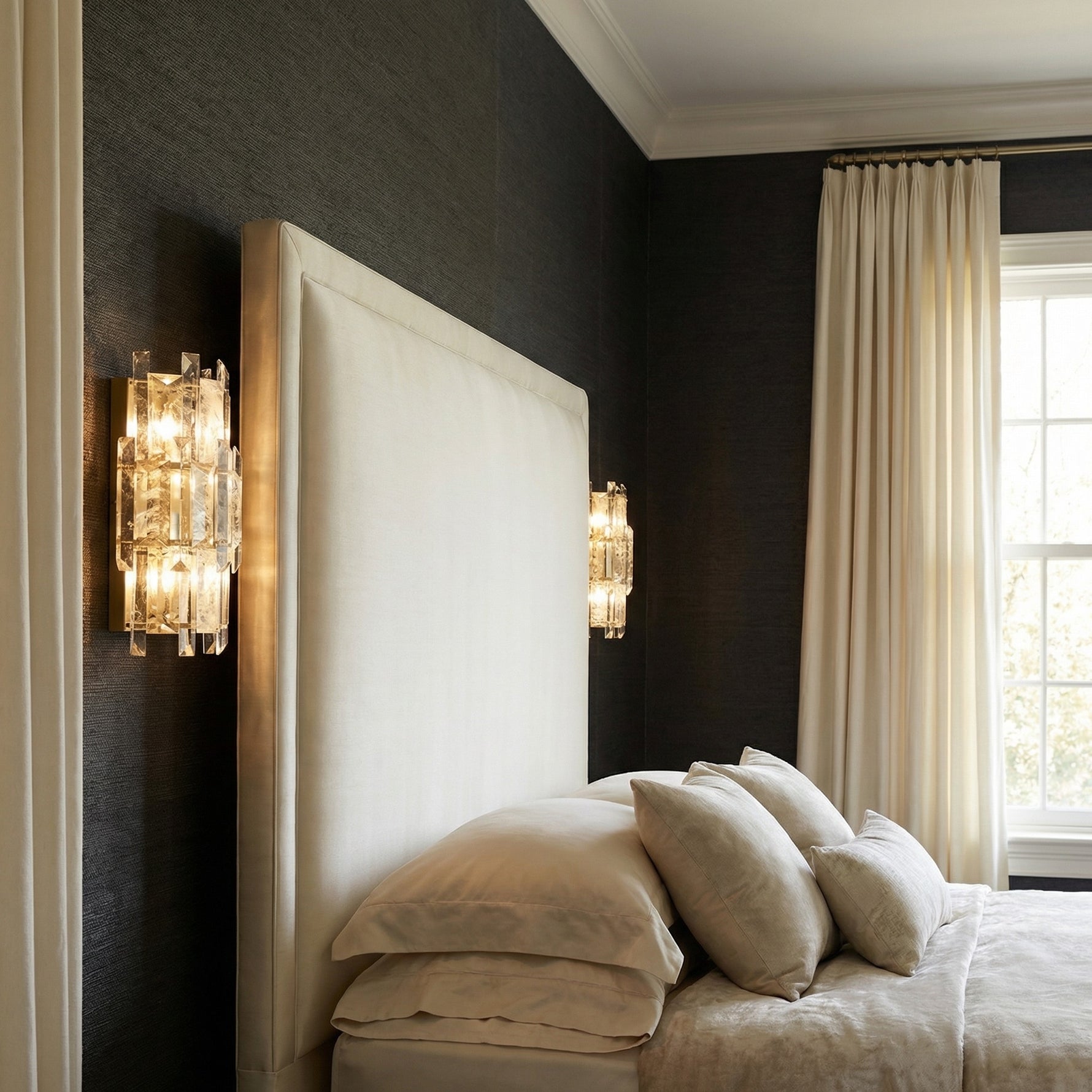 Yiosi Series Crystal Wall Sconce 19" - scene-2