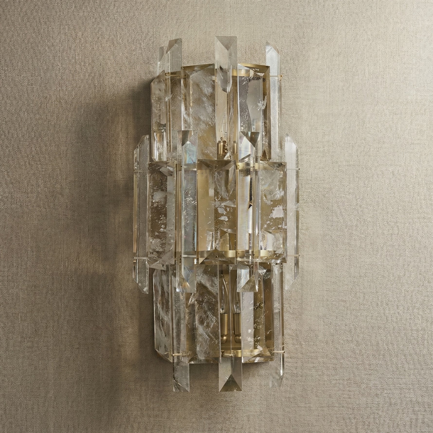 Yiosi Series Crystal Wall Sconce 19" - dark