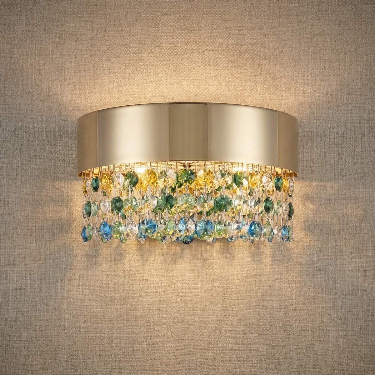 Yiosi Series Crystal Wall Sconce 8" - 8" Linear (L200mm)