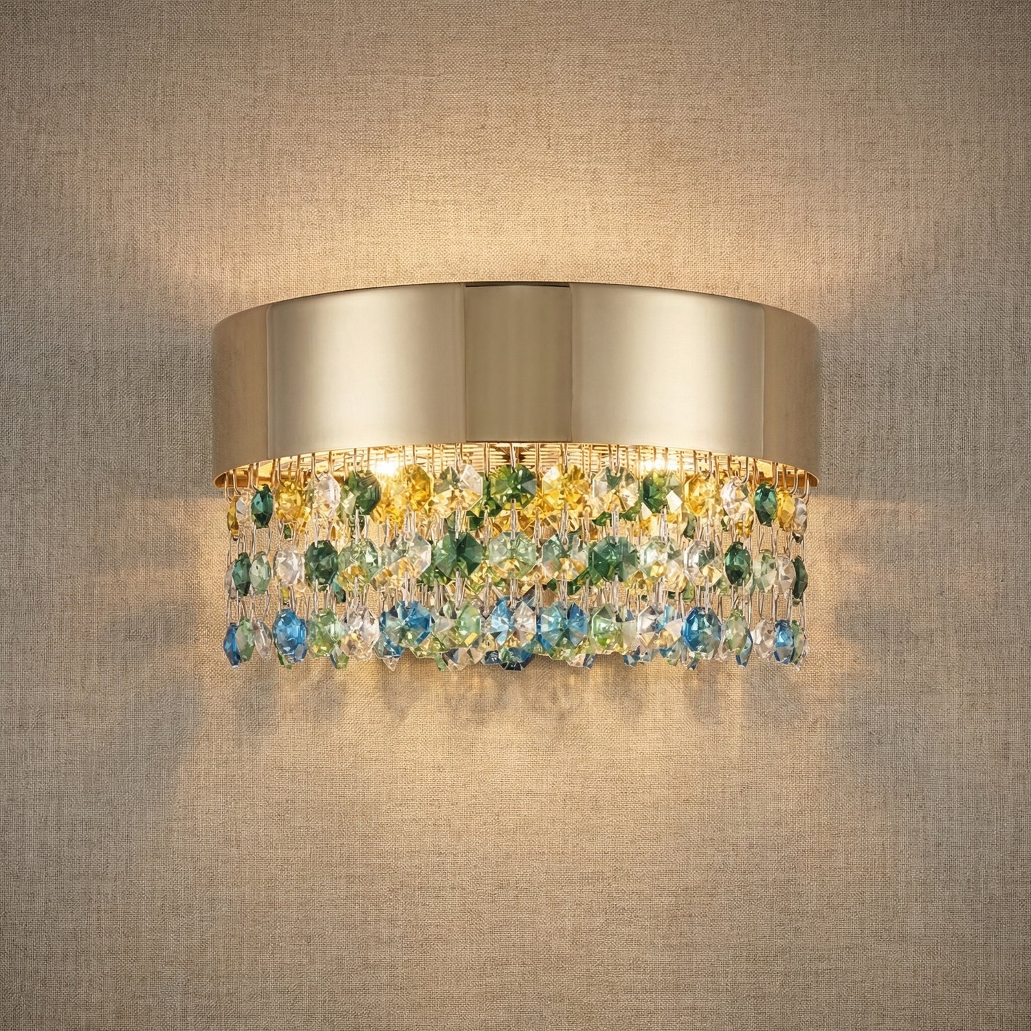 Yiosi Series Crystal Wall Sconce 8" - 8" Linear (L200mm)