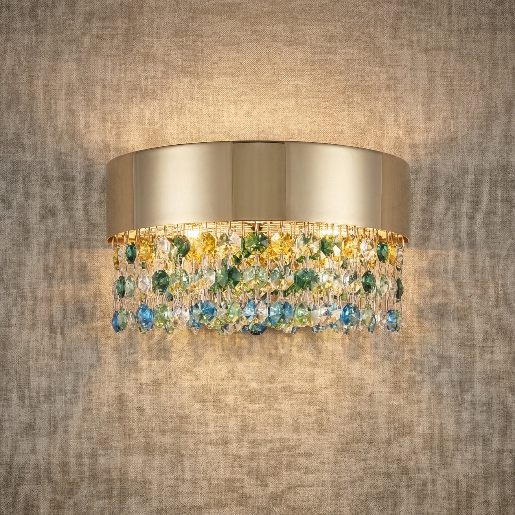 Yiosi Series Crystal Wall Sconce 8" - 8" Linear (L200mm)