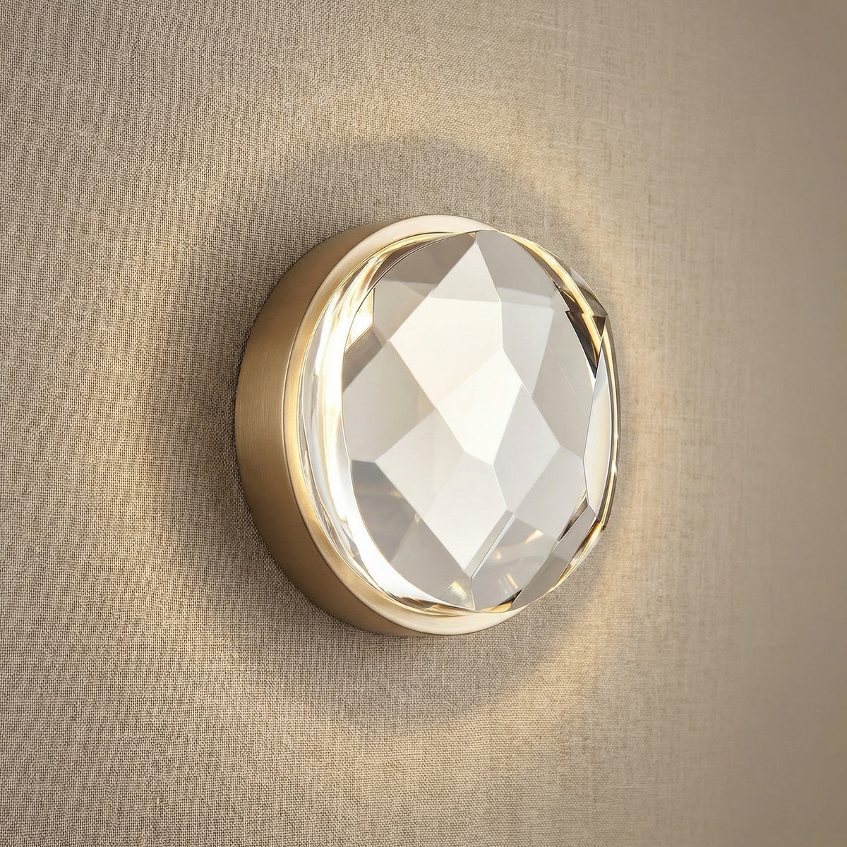 Yiosi Series Crystal Wall Sconce Style B - 6" (Dia 143mm)