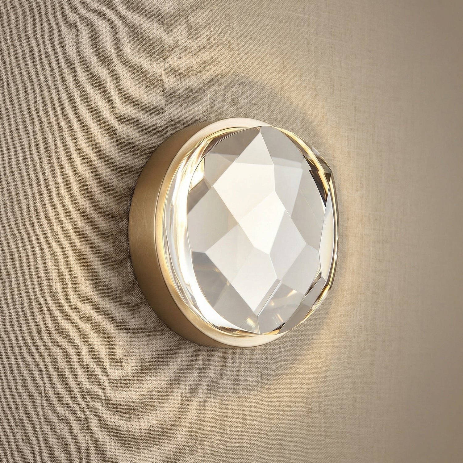 Yiosi Series Crystal Wall Sconce Style B - 6" (Dia 143mm)