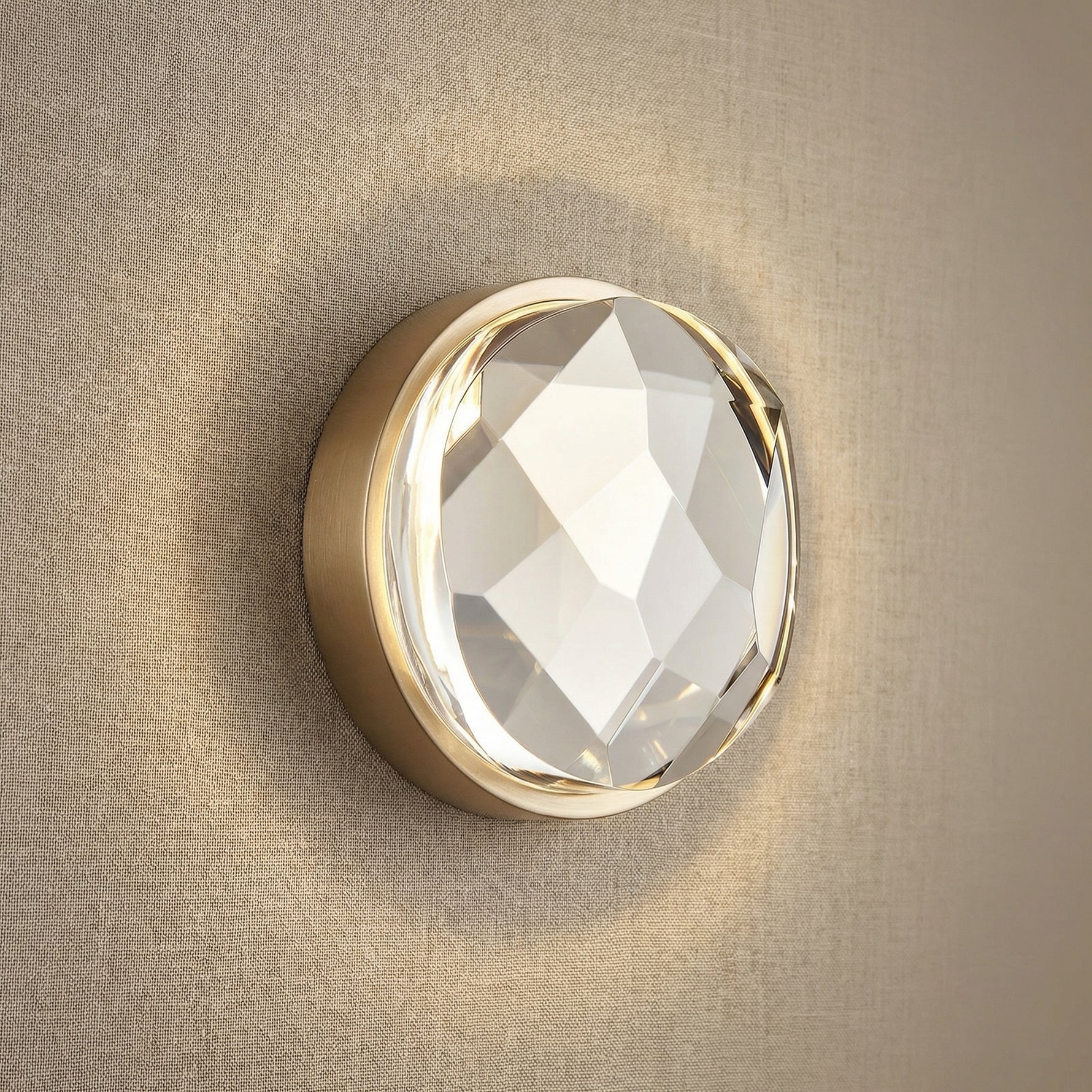 Yiosi Series Crystal Wall Sconce Style B - 6" (Dia 143mm)