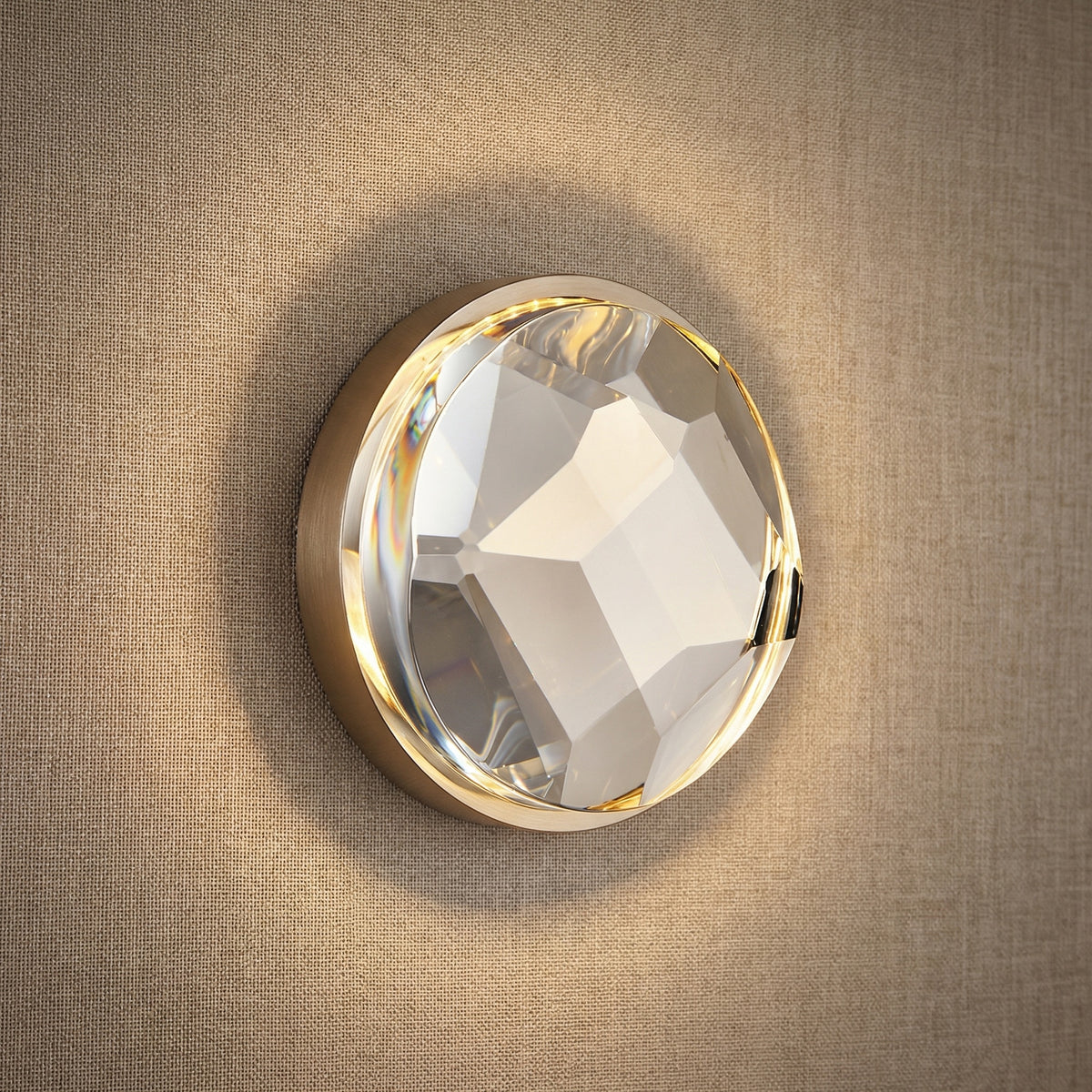 Yiosi Series Crystal Wall Sconce Style B - 7" (Dia 183mm)