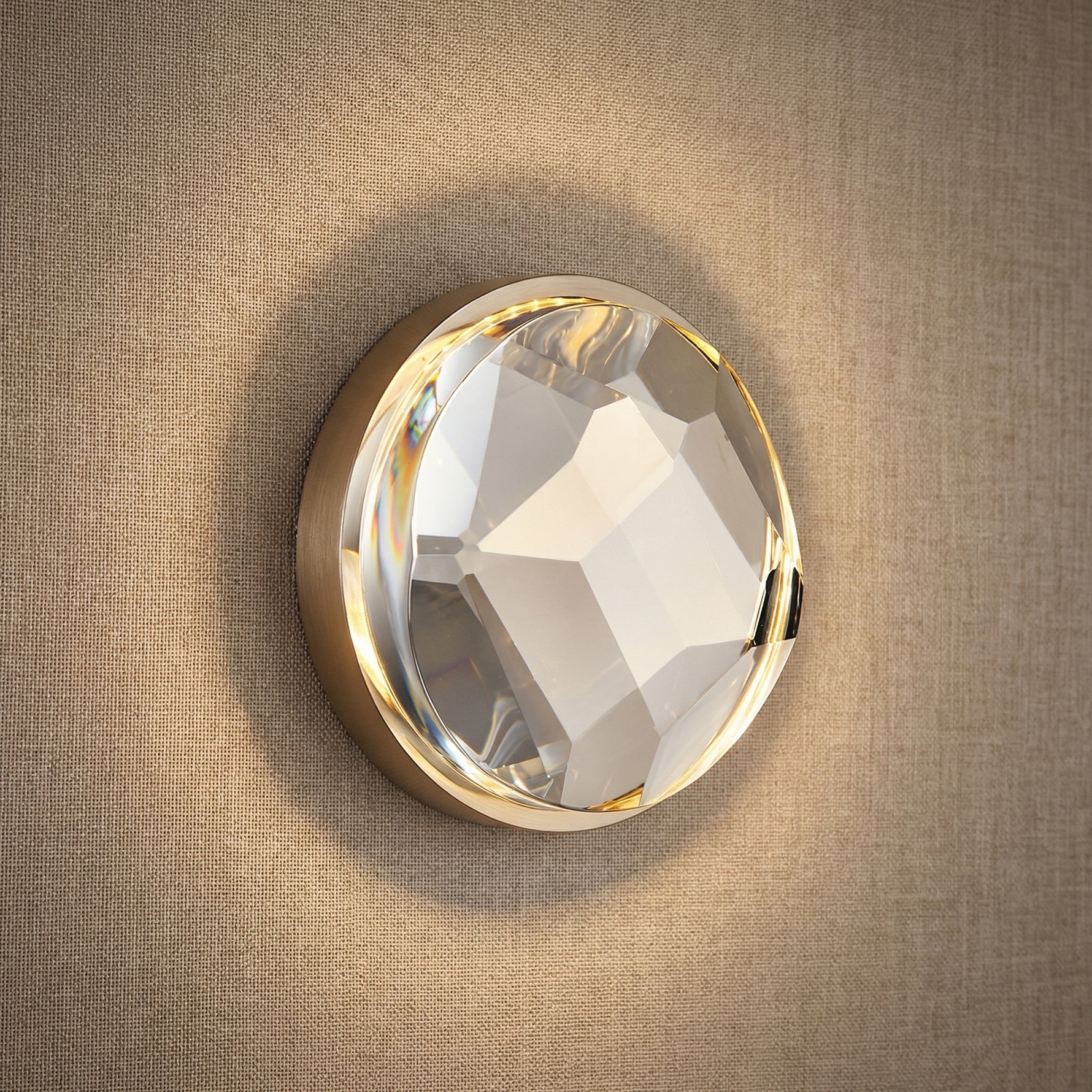 Yiosi Series Crystal Wall Sconce Style B - 7" (Dia 183mm)