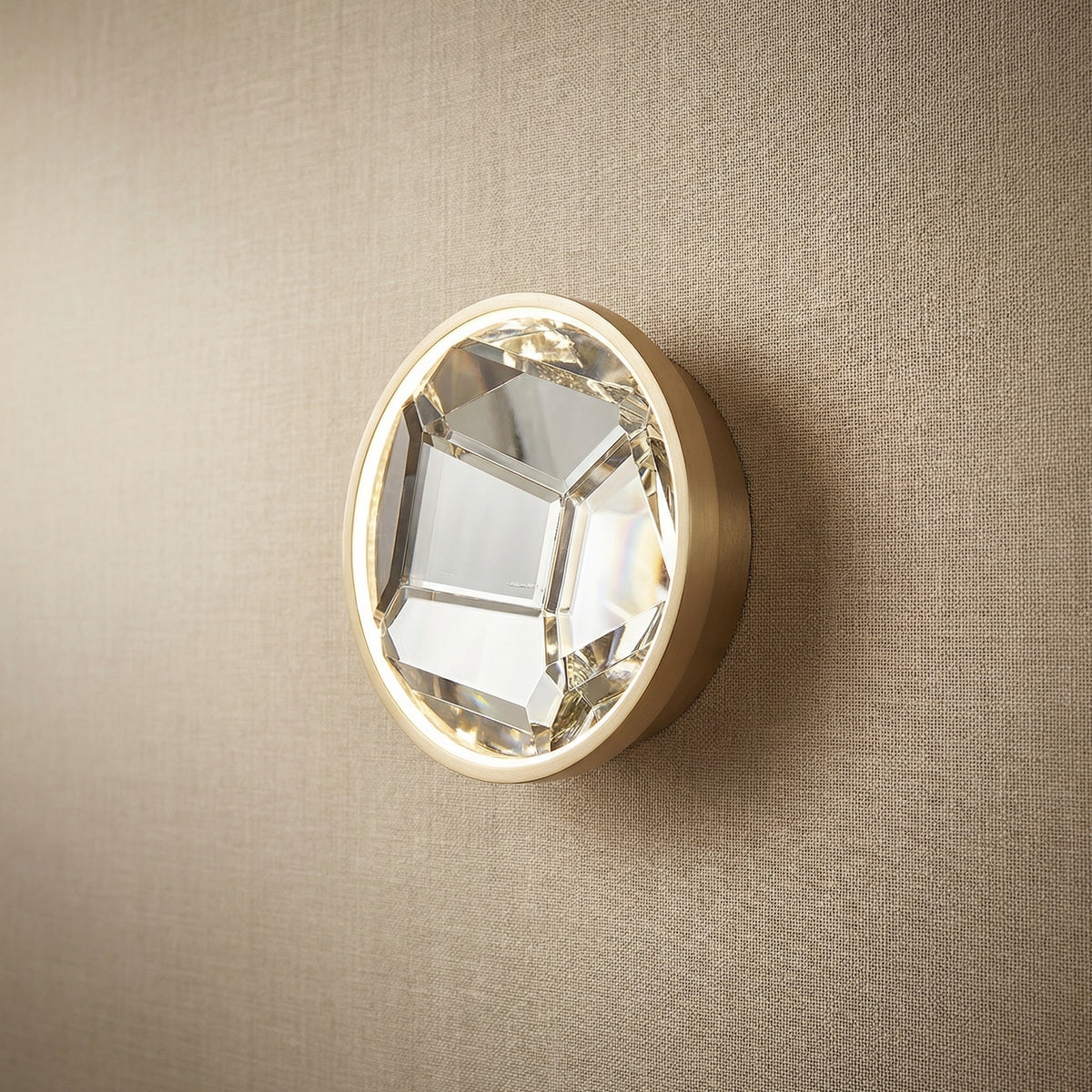 Yiosi Series Crystal Wall Sconce Style B - 9" (Dia 223mm)