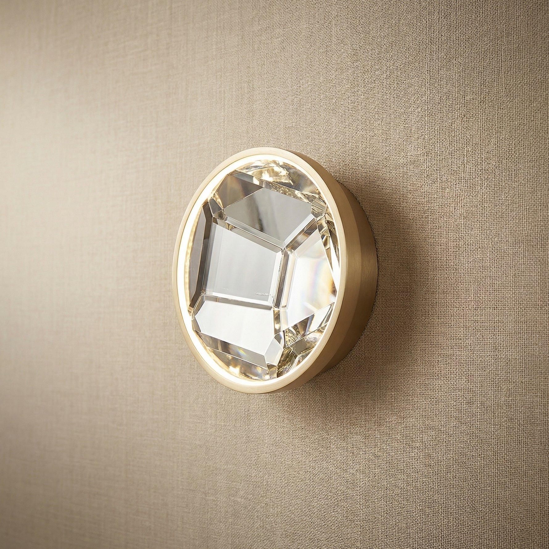 Yiosi Series Crystal Wall Sconce Style B - 9" (Dia 223mm)