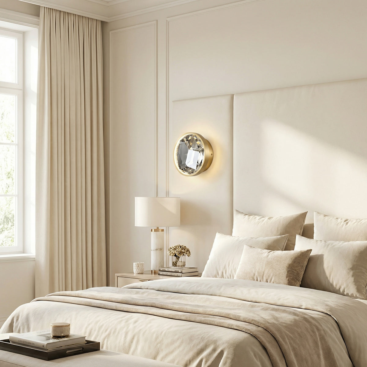 Yiosi Series Crystal Wall Sconce Style B - scene-2