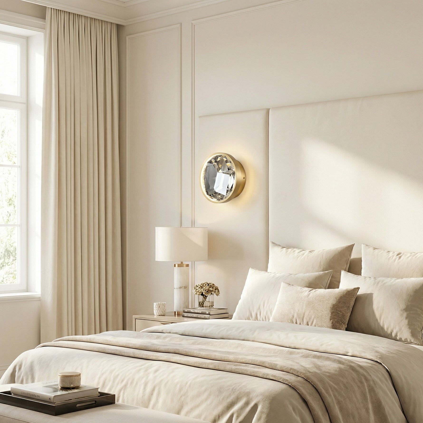 Yiosi Series Crystal Wall Sconce Style B - scene-2