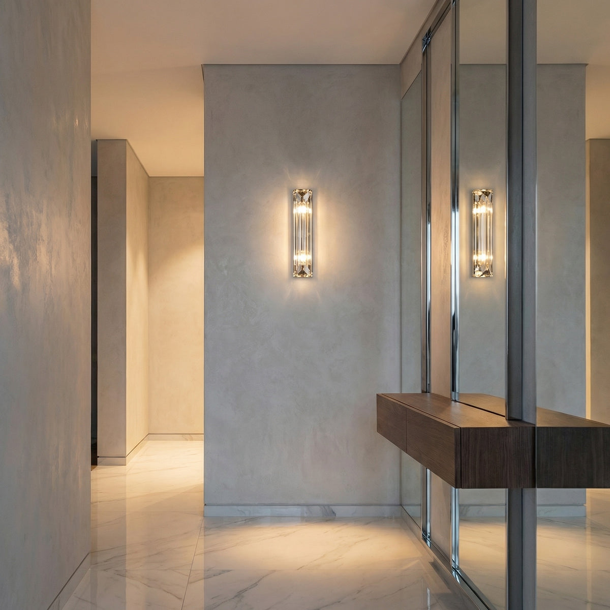 Yiosi Series Crystal Wall Sconce Style B - scene-1
