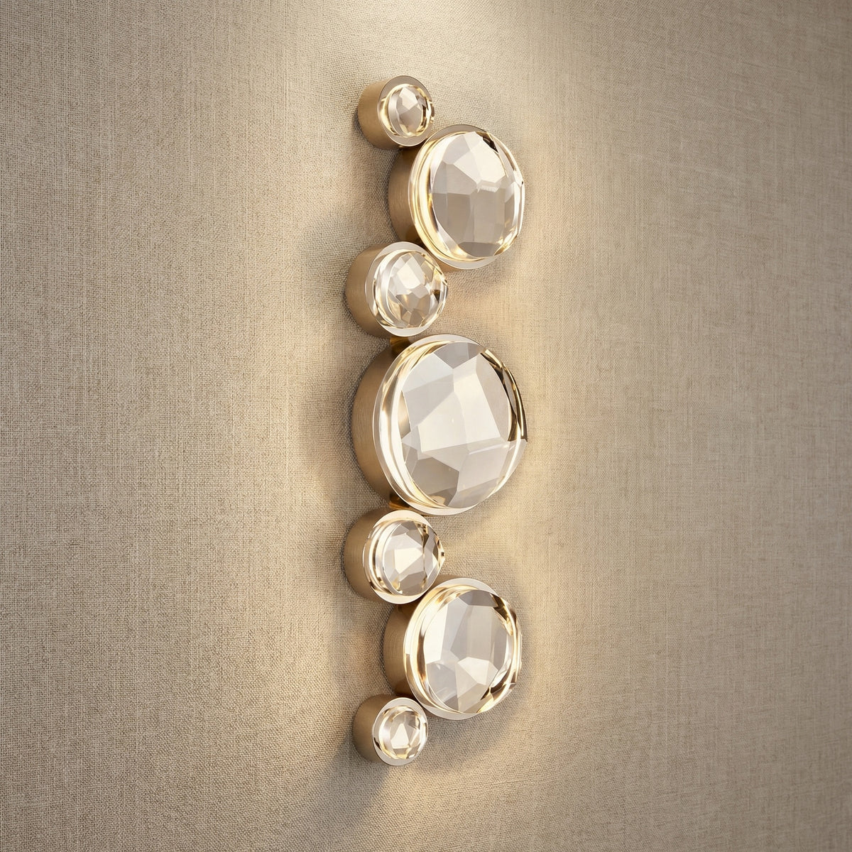 Yiosi Series Crystal Wall Sconce Style B - 7" Linear (L180mm)