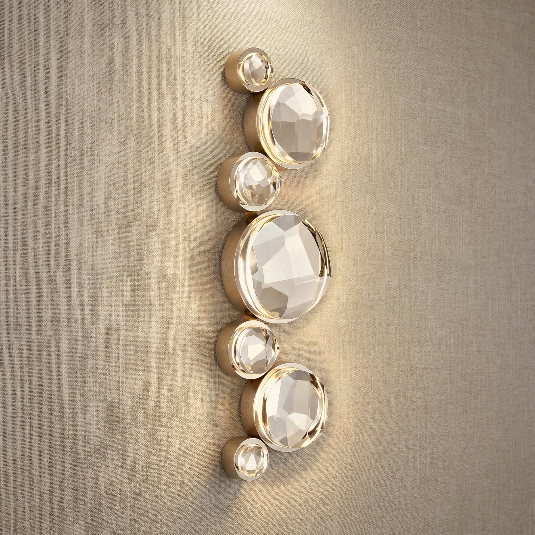 Yiosi Series Crystal Wall Sconce Style B - 7" Linear (L180mm)
