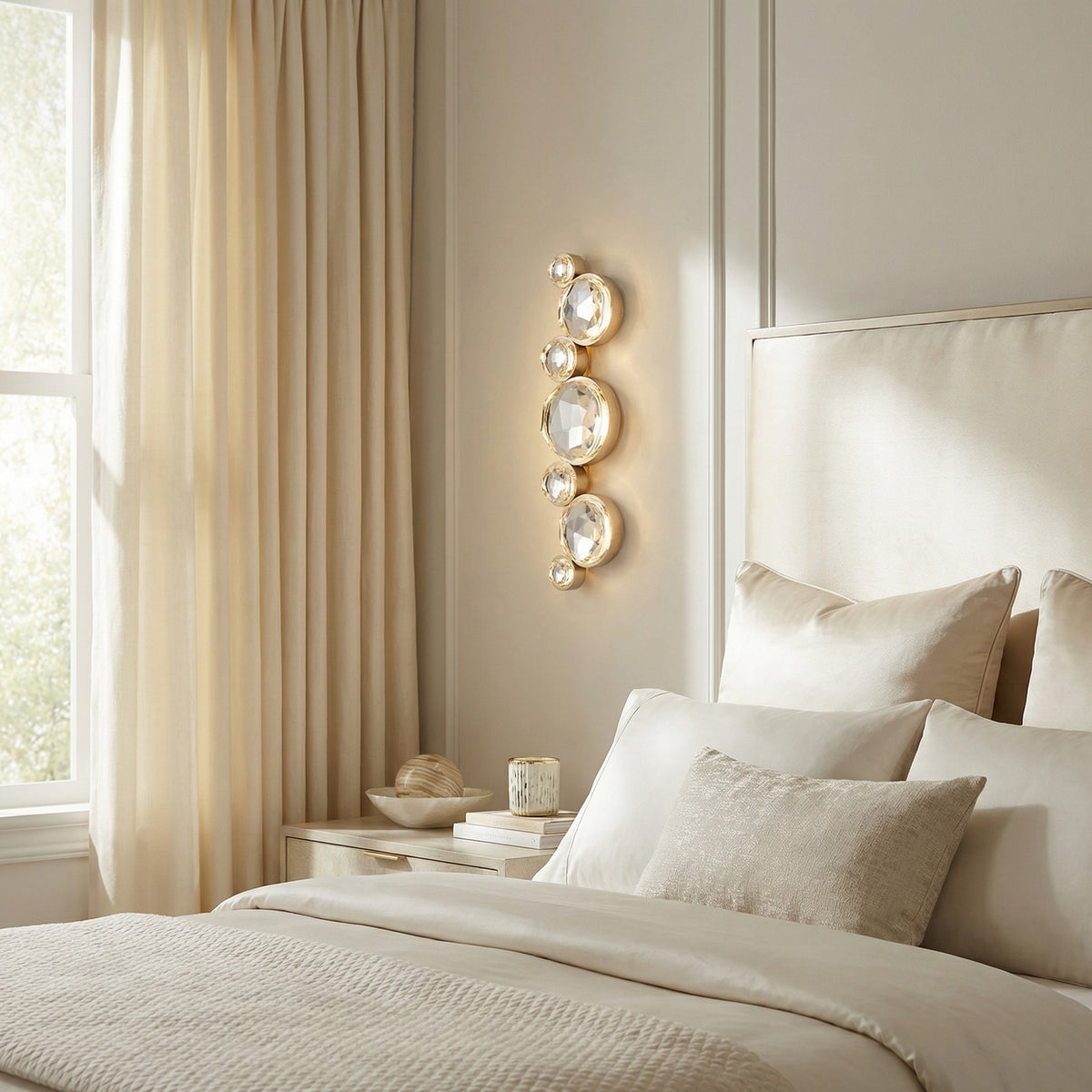 Yiosi Series Crystal Wall Sconce Style B - scene-2