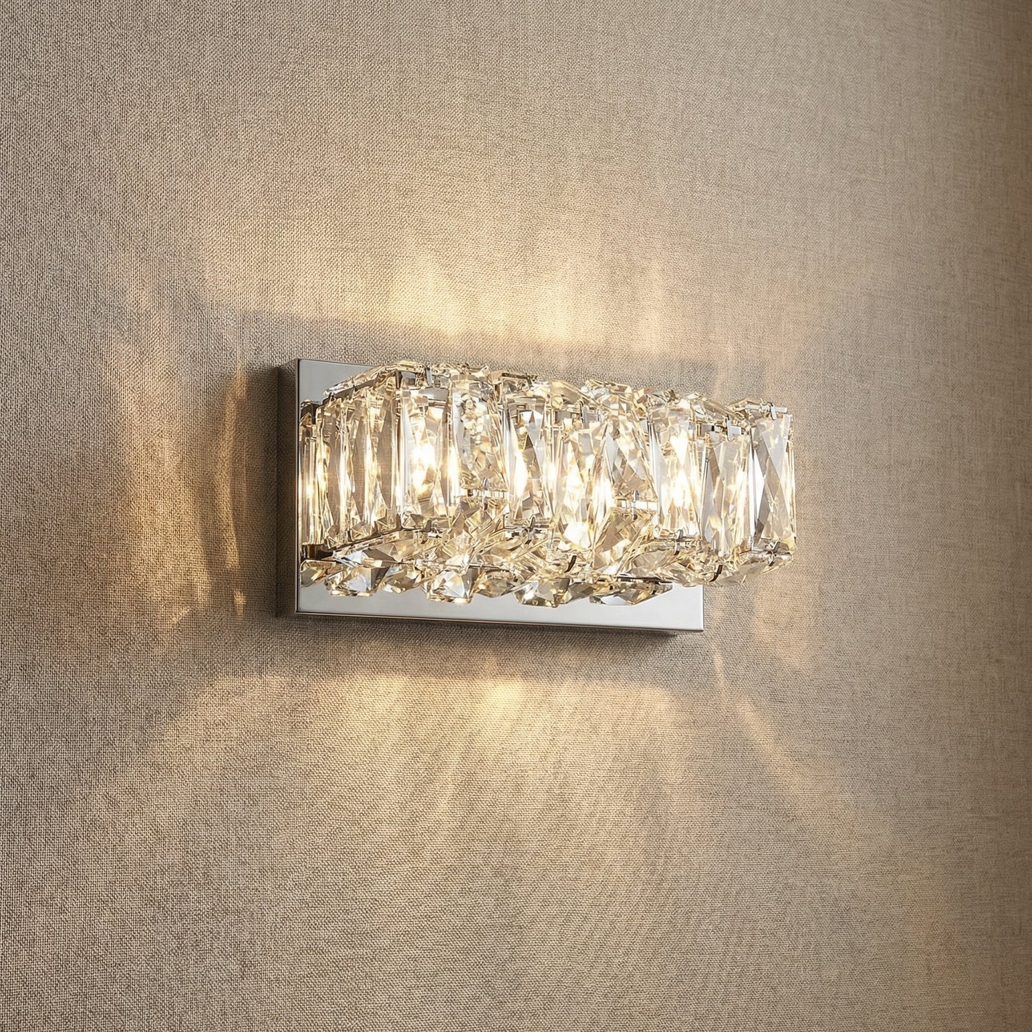 Yiosi Series Crystal Wall Sconce Style D - 5" (Dia 120mm)