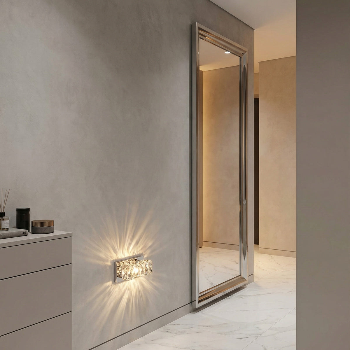 Yiosi Series Crystal Wall Sconce Style D - scene-1