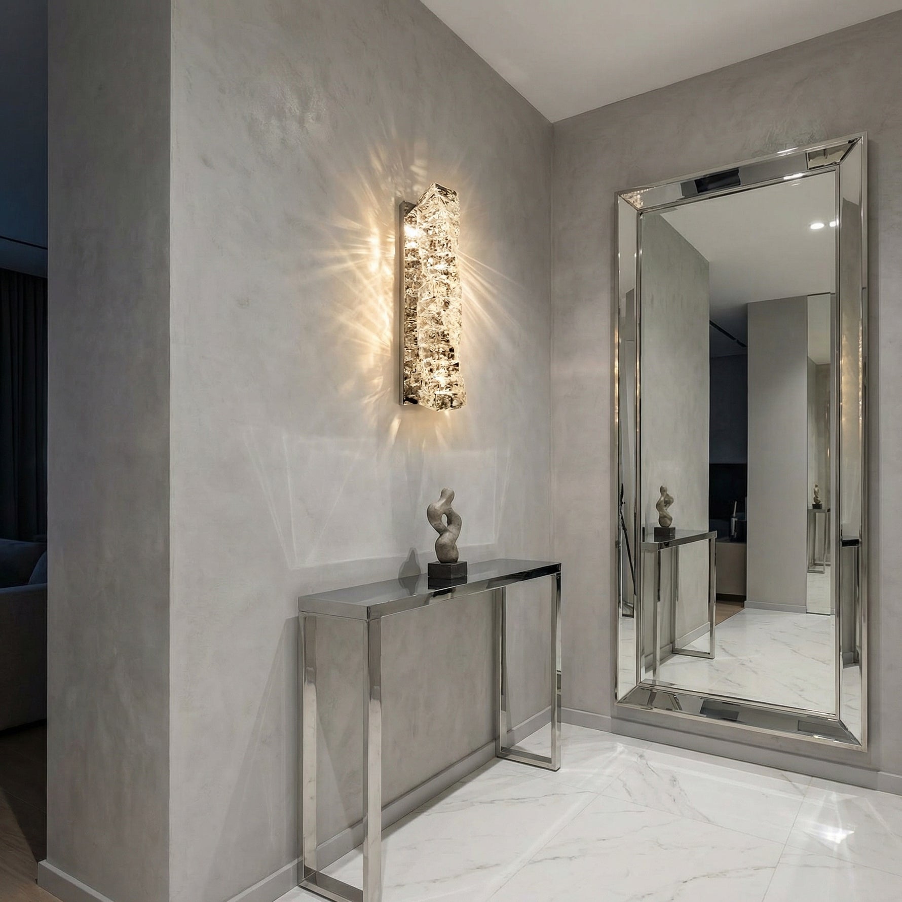 Yiosi Series Crystal Wall Sconce Style D - scene-1