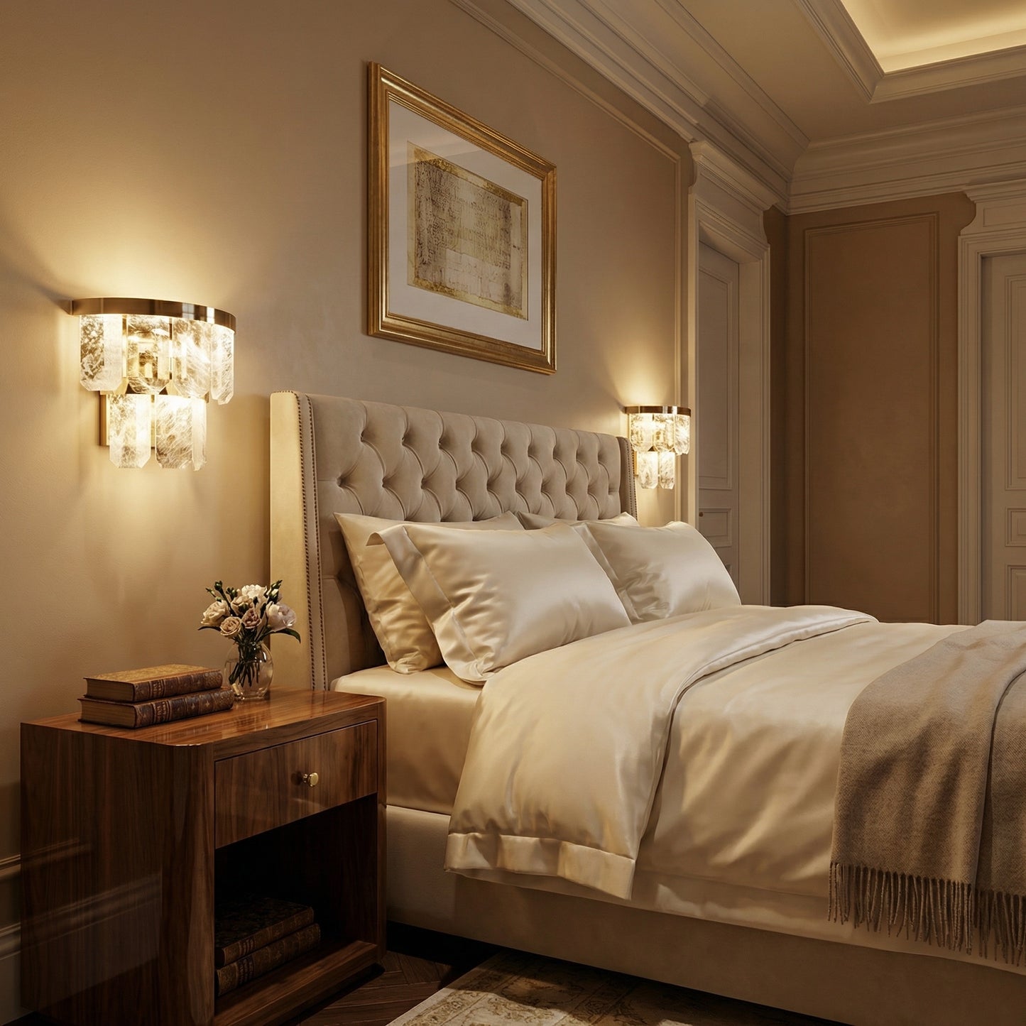 Yiosi Series Double Crystal Table Lamp - scene-1