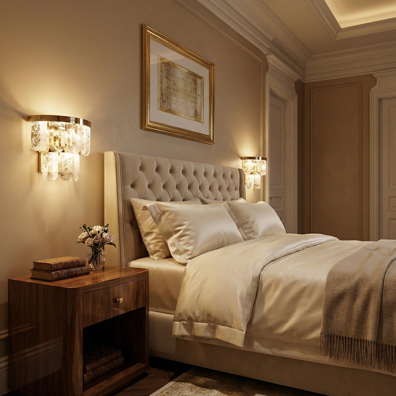 Yiosi Series Double Crystal Table Lamp - scene-1