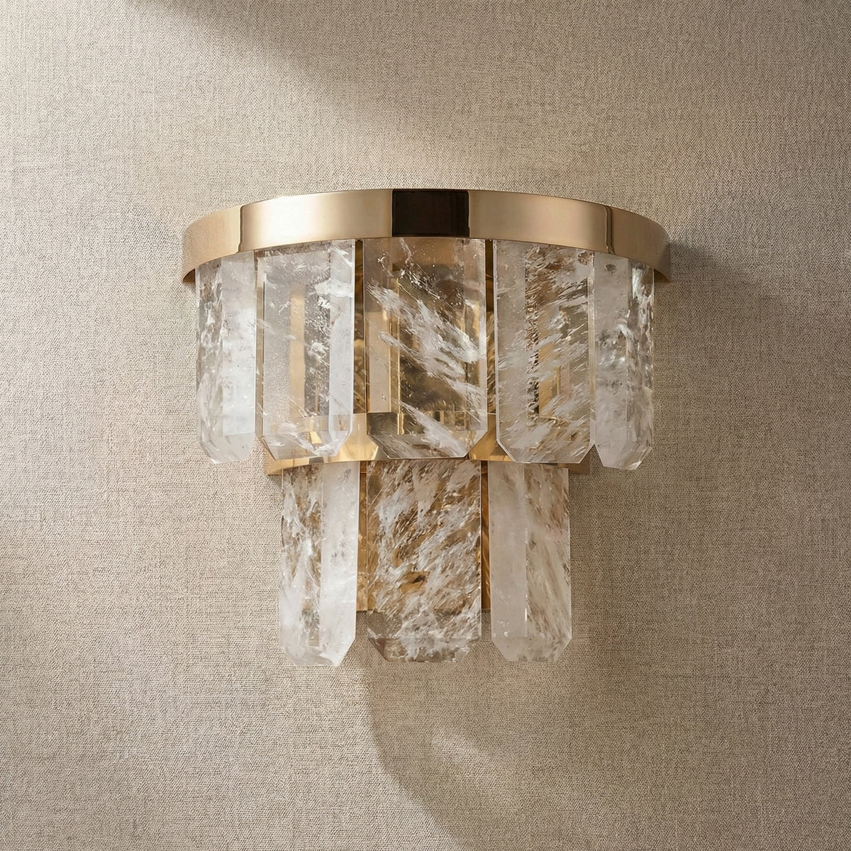 Yiosi Series Double Crystal Table Lamp - dark