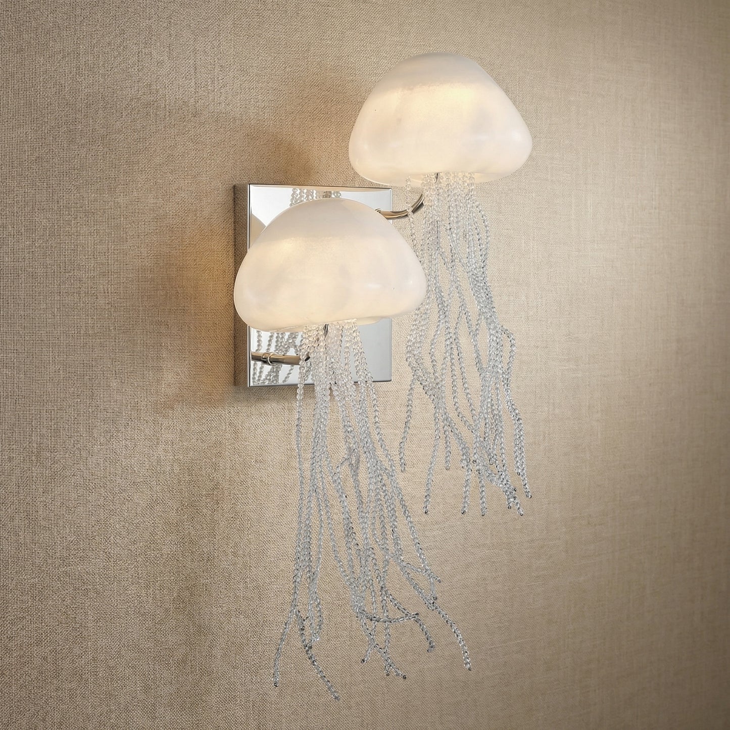 Yiosi Series Double Glass Wall Sconce 13" - 13" Linear (L320mm)