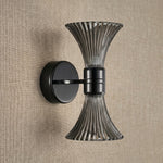 Yiosi Series Double Glass Wall Sconce Style B - dark