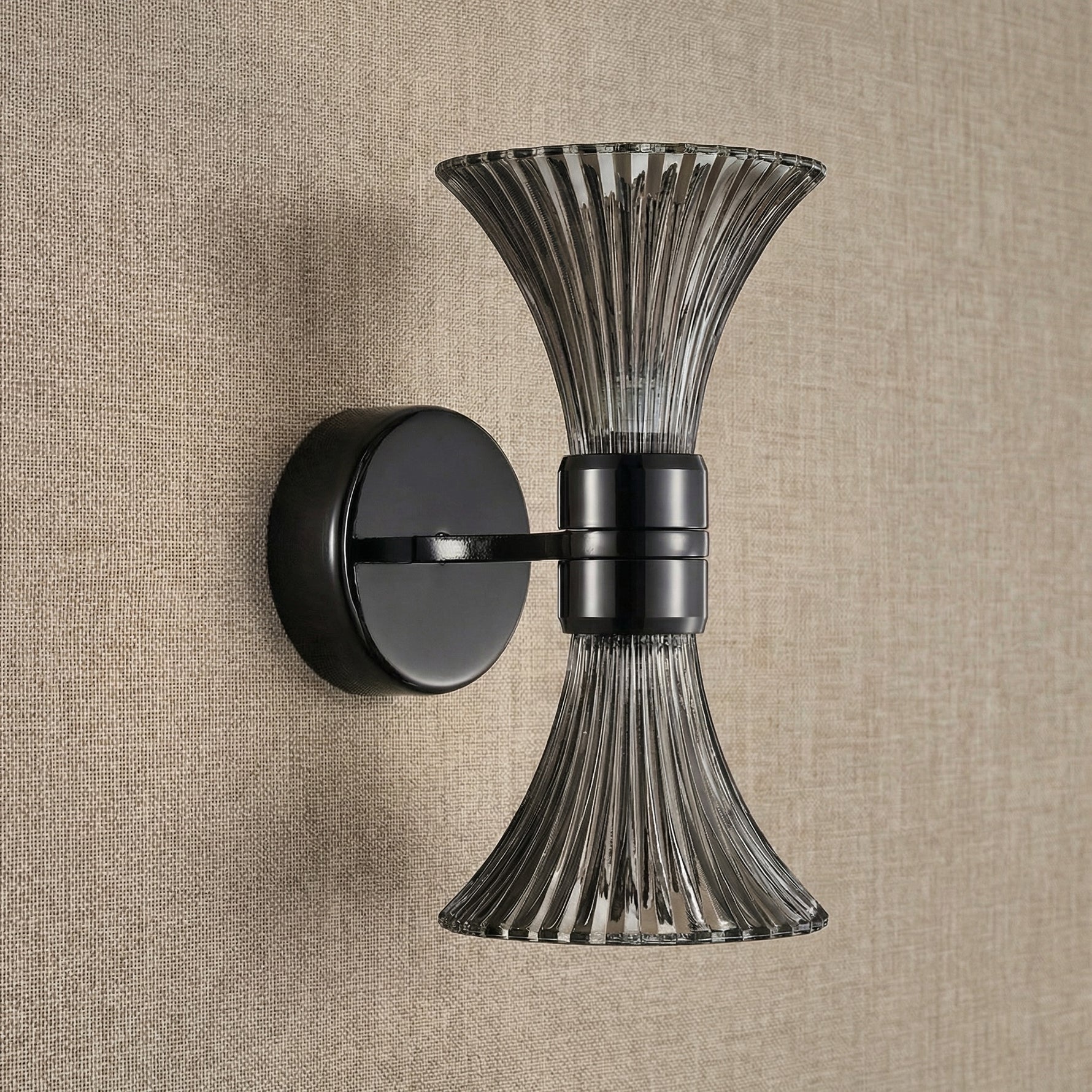 Yiosi Series Double Glass Wall Sconce Style B - dark