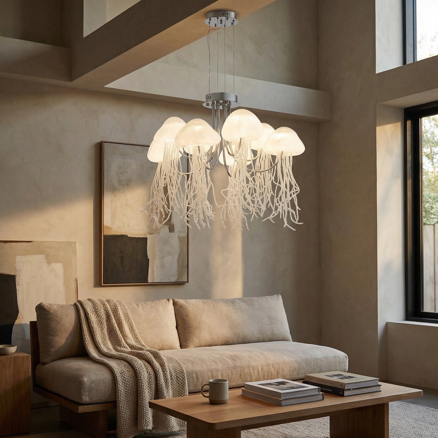 Yiosi Series Glass Celling lamp 39" - scene-3