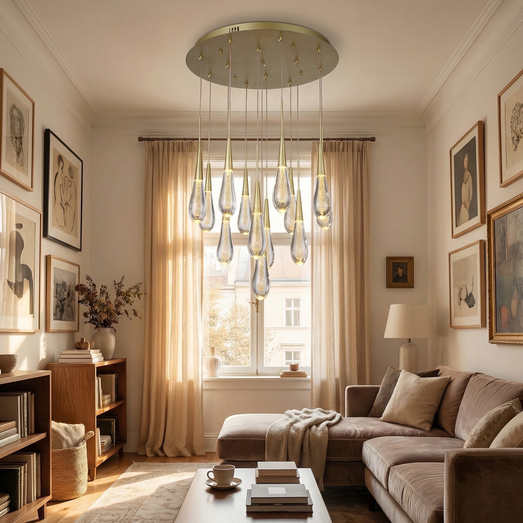 Yiosi Series Glass Celling lamp Style A - scene-3