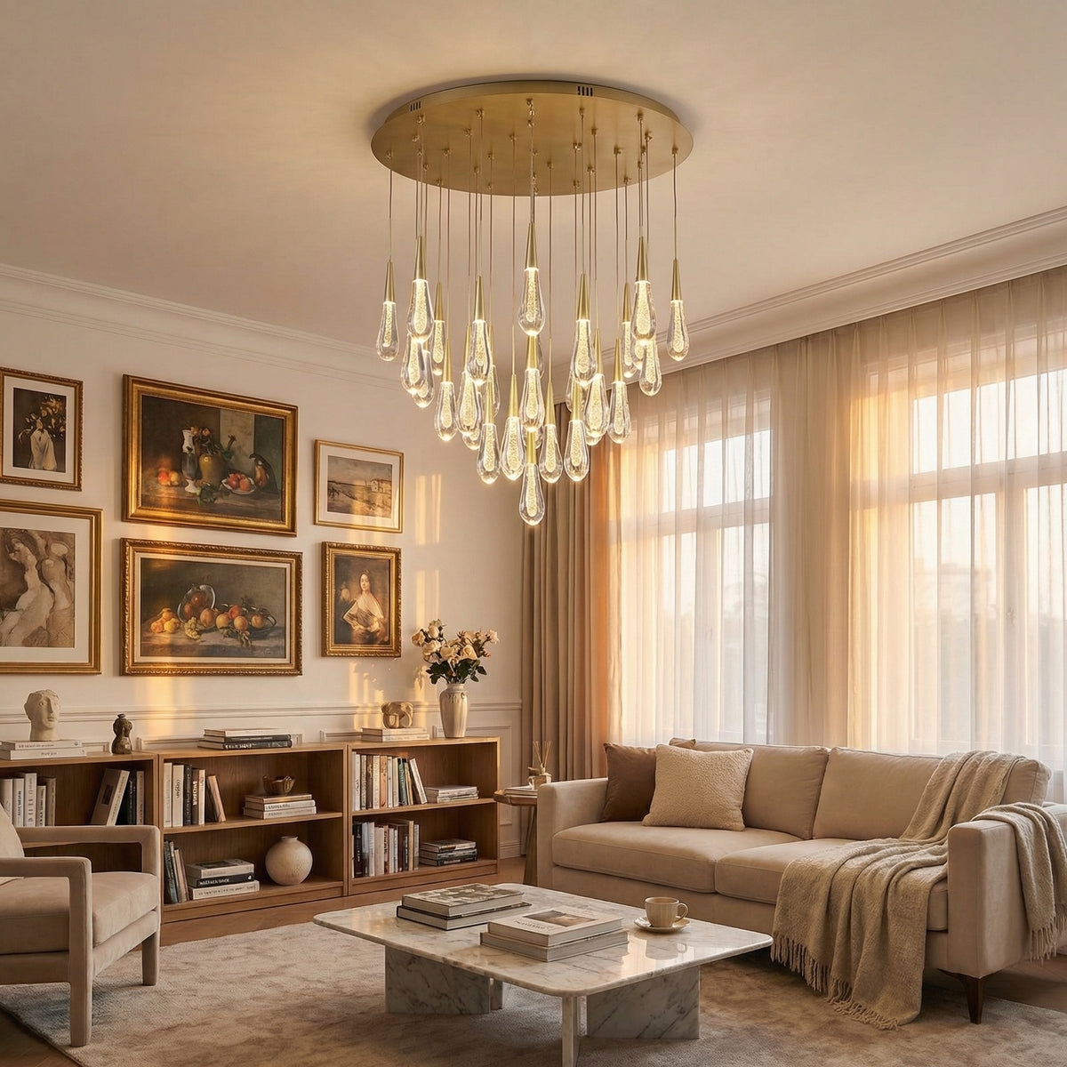 Yiosi Series Glass Celling lamp Style A - scene-3