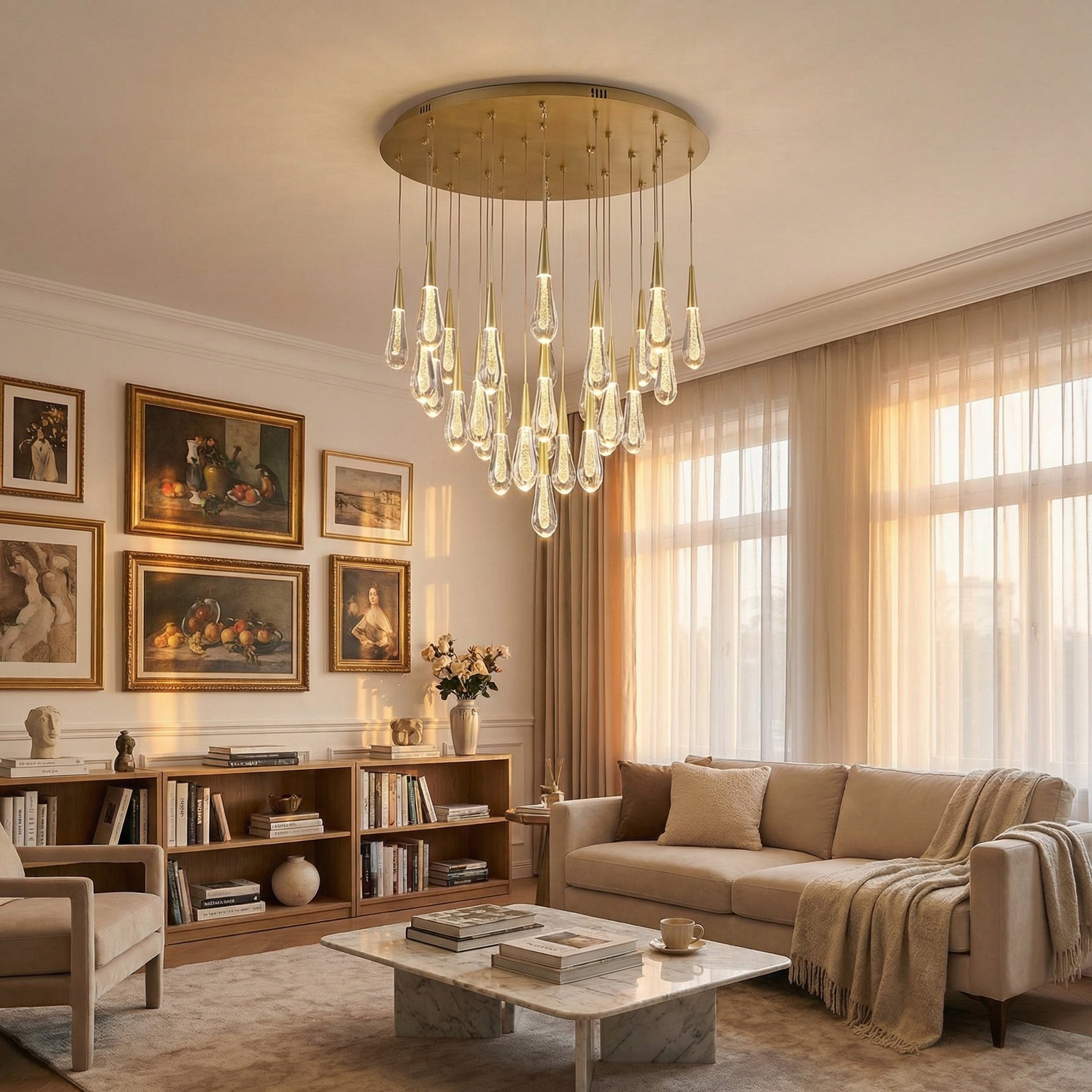 Yiosi Series Glass Celling lamp Style A - scene-3