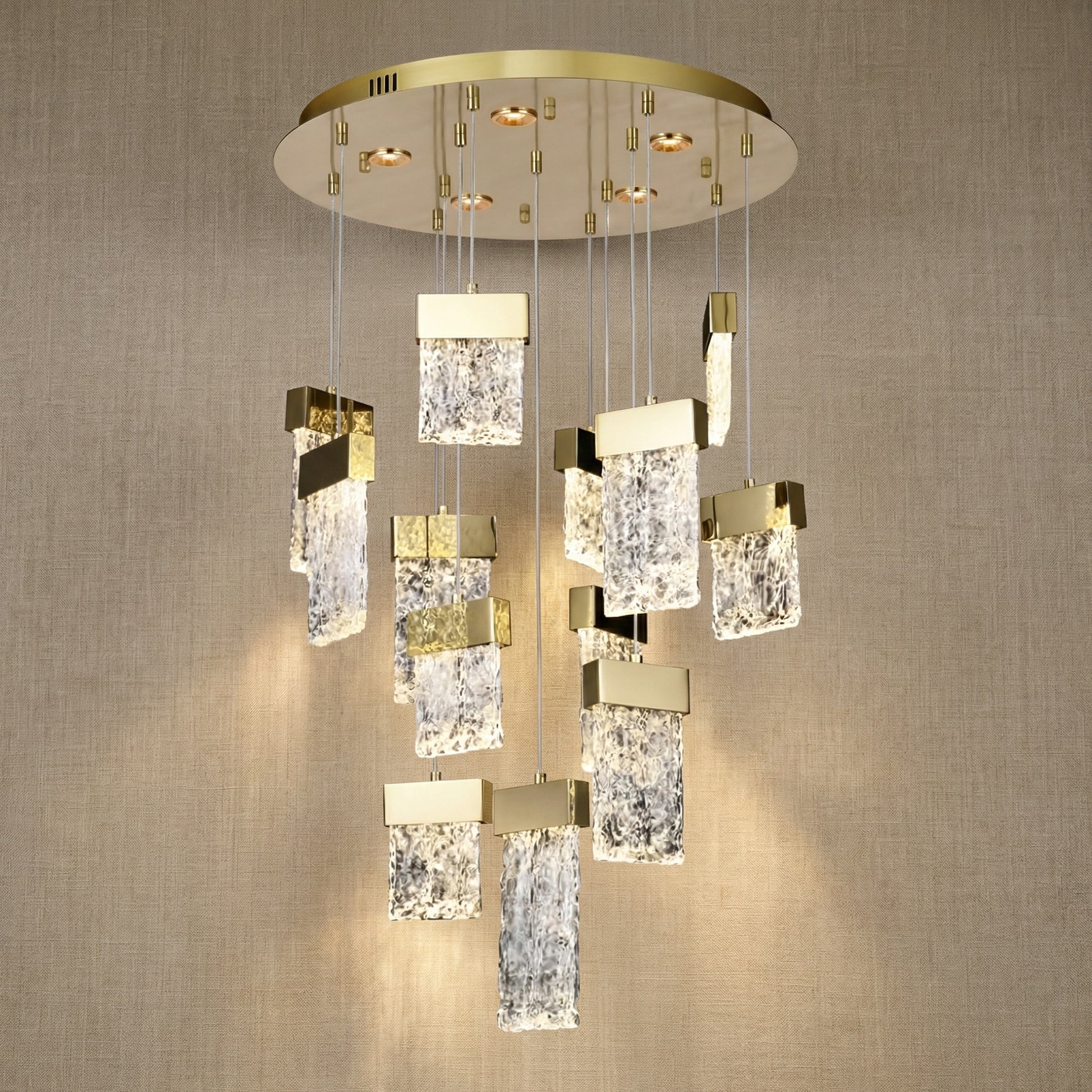 Yiosi Series Glass Celling lamp Style B - 22" (Dia 550mm)