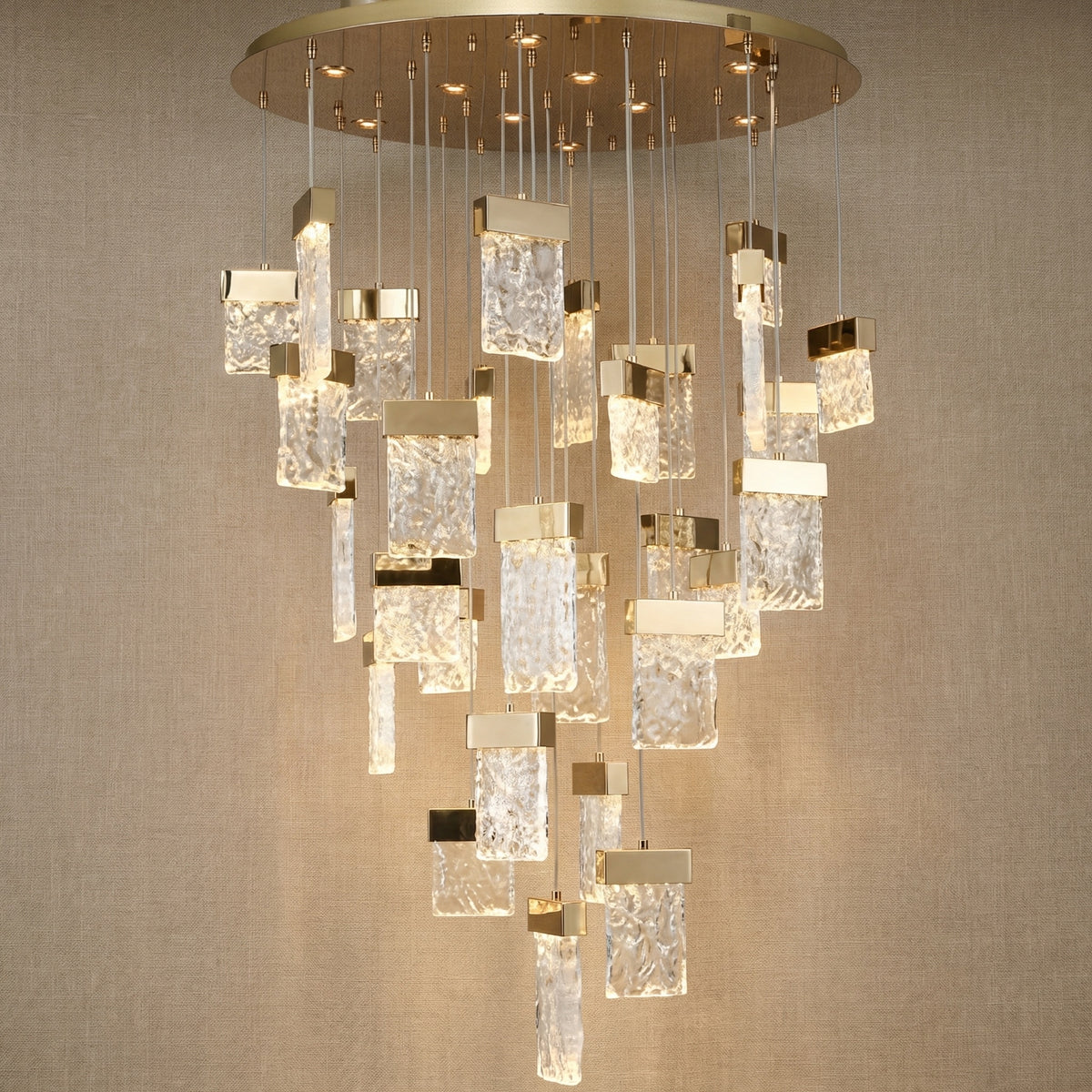 Yiosi Series Glass Celling lamp Style B - 31" (Dia 800mm)