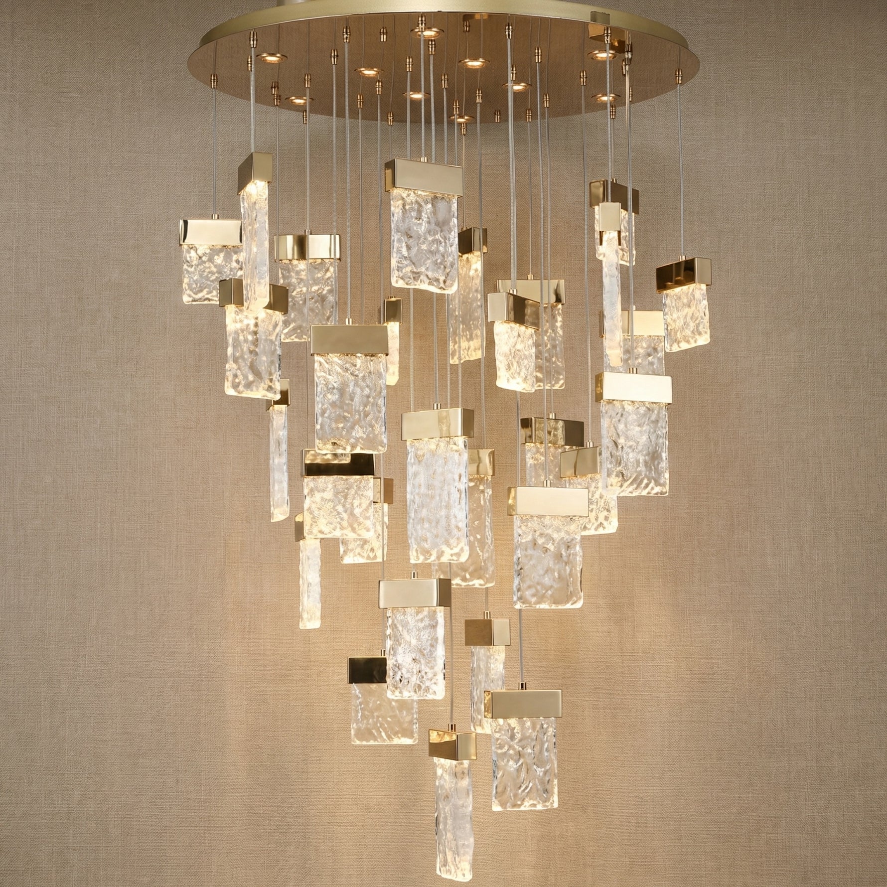 Yiosi Series Glass Celling lamp Style B - 31" (Dia 800mm)