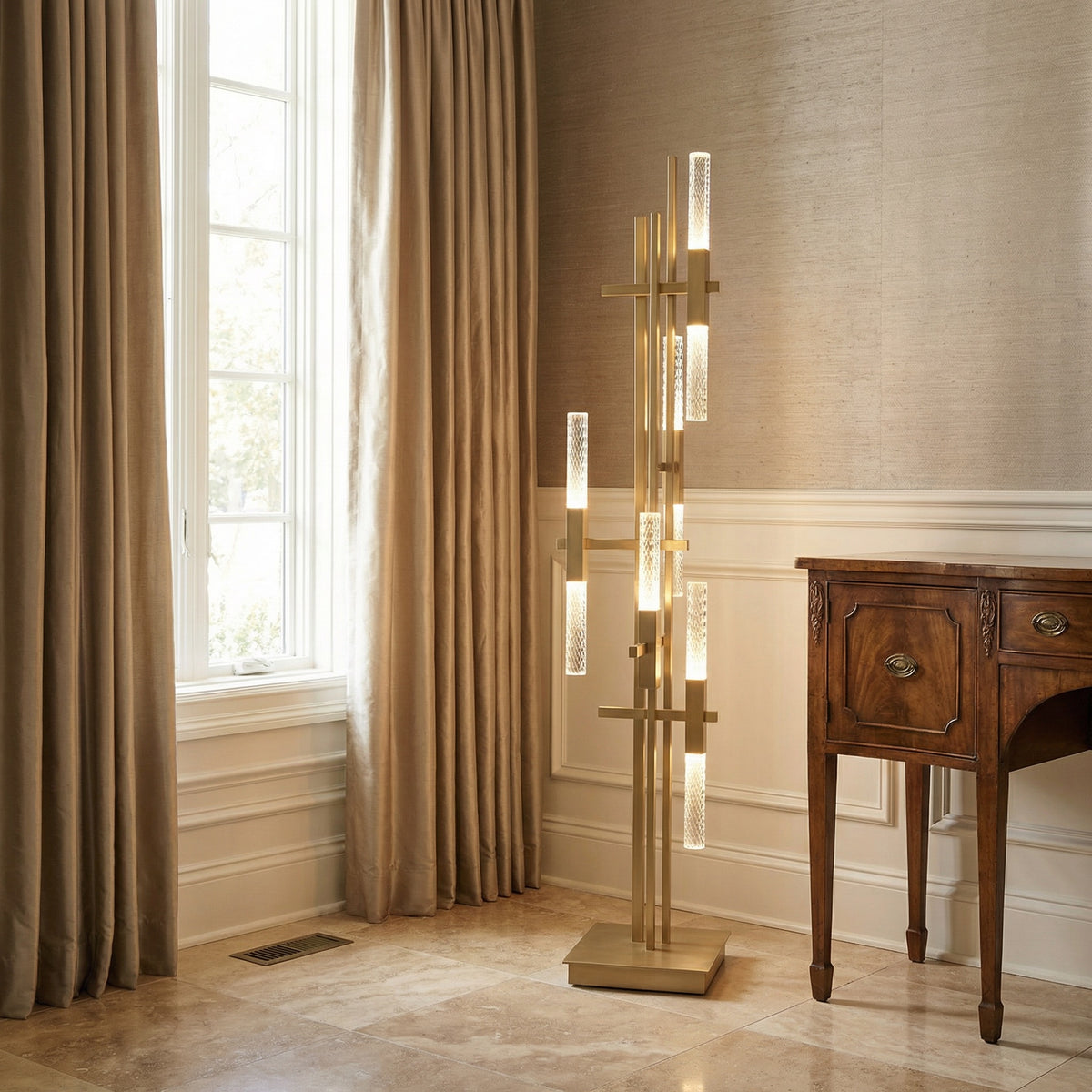 Yiosi Series Glass Floor Lamp 13" - scene-2